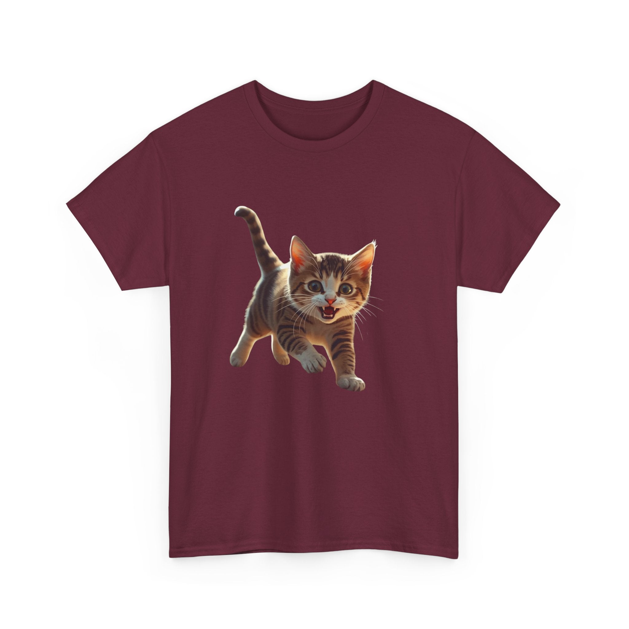 Kitten Graphic Tee — Cute Running Cat T-Shirt for Cat Lovers