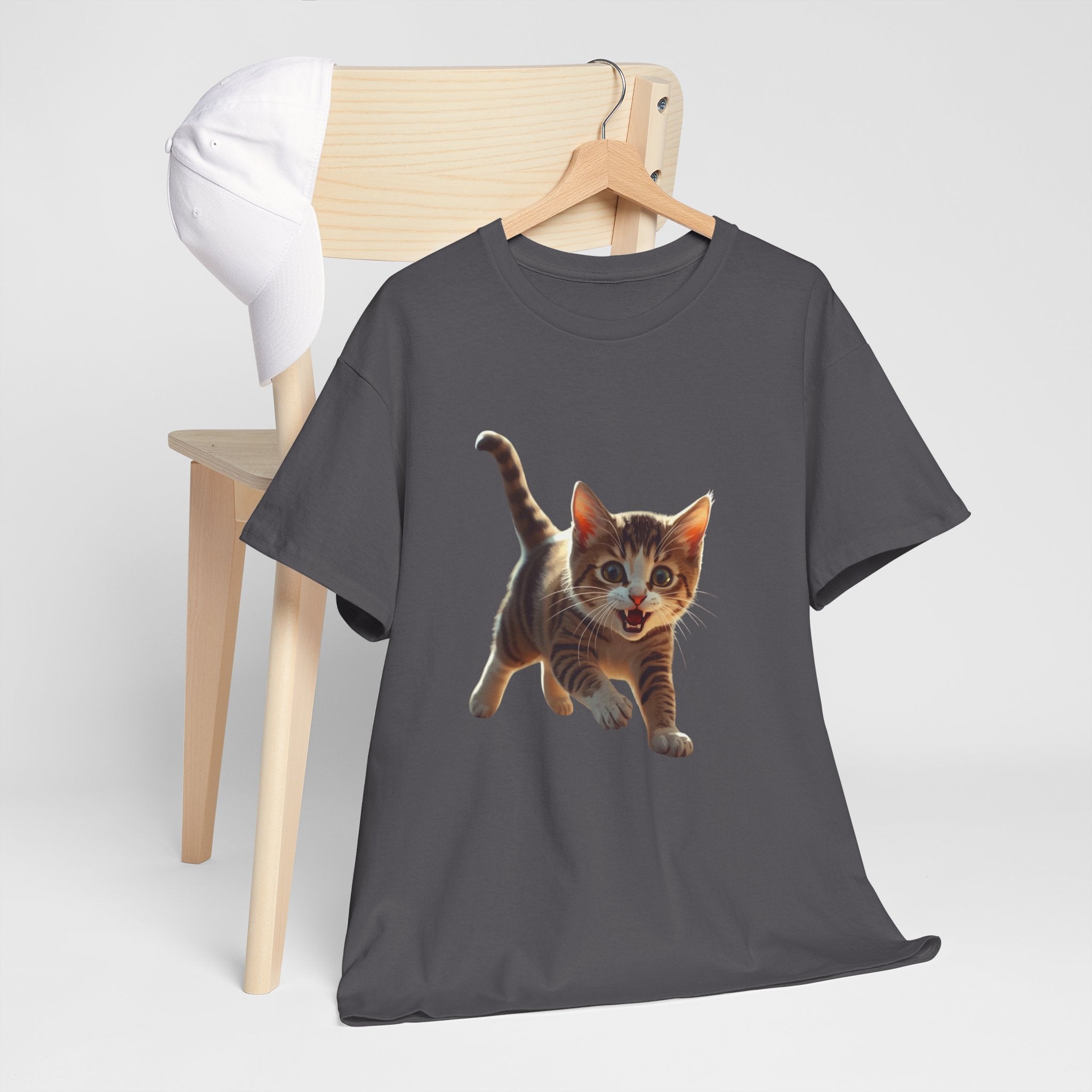 Kitten Graphic Tee — Cute Running Cat T-Shirt for Cat Lovers