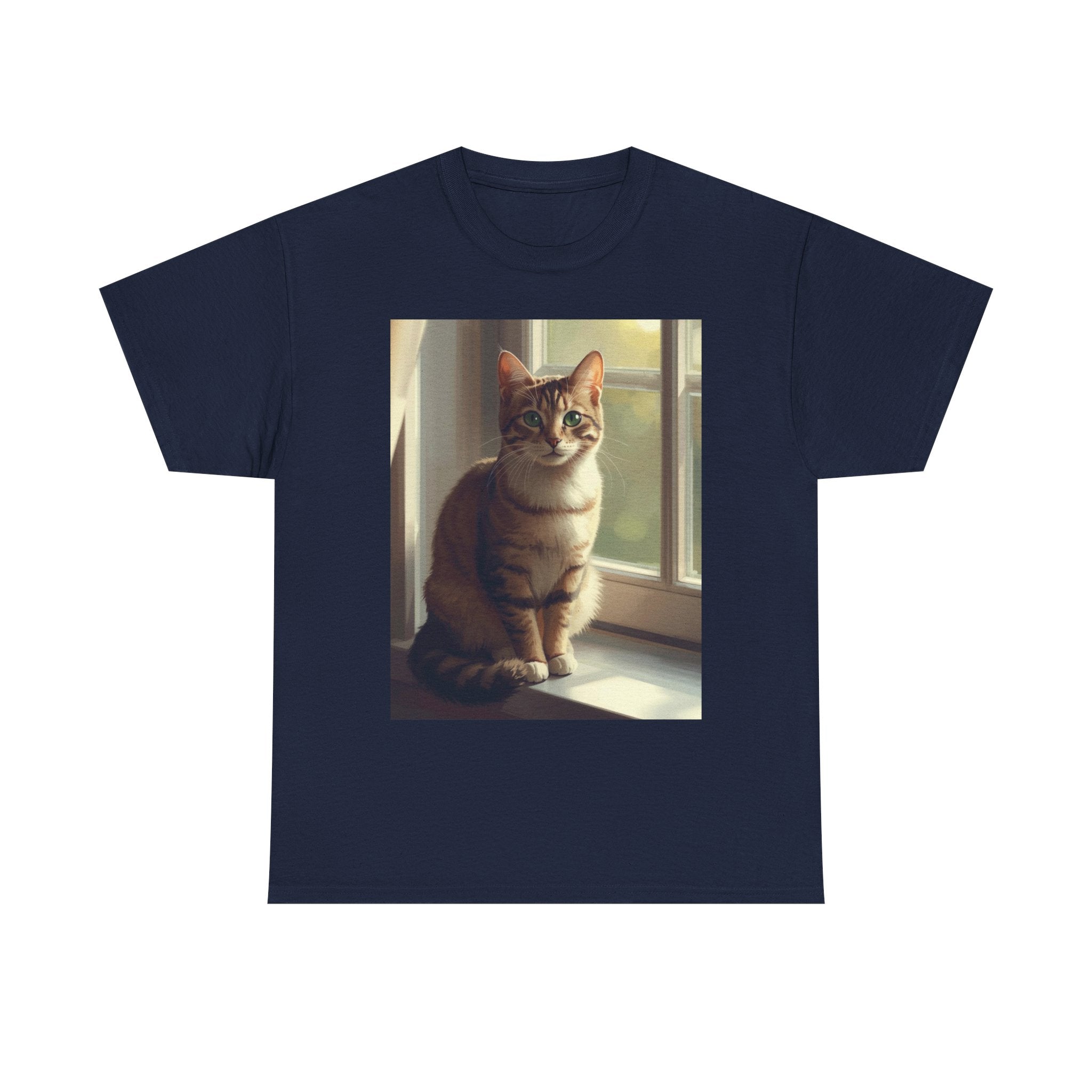 Cat Window Portrait T-Shirt