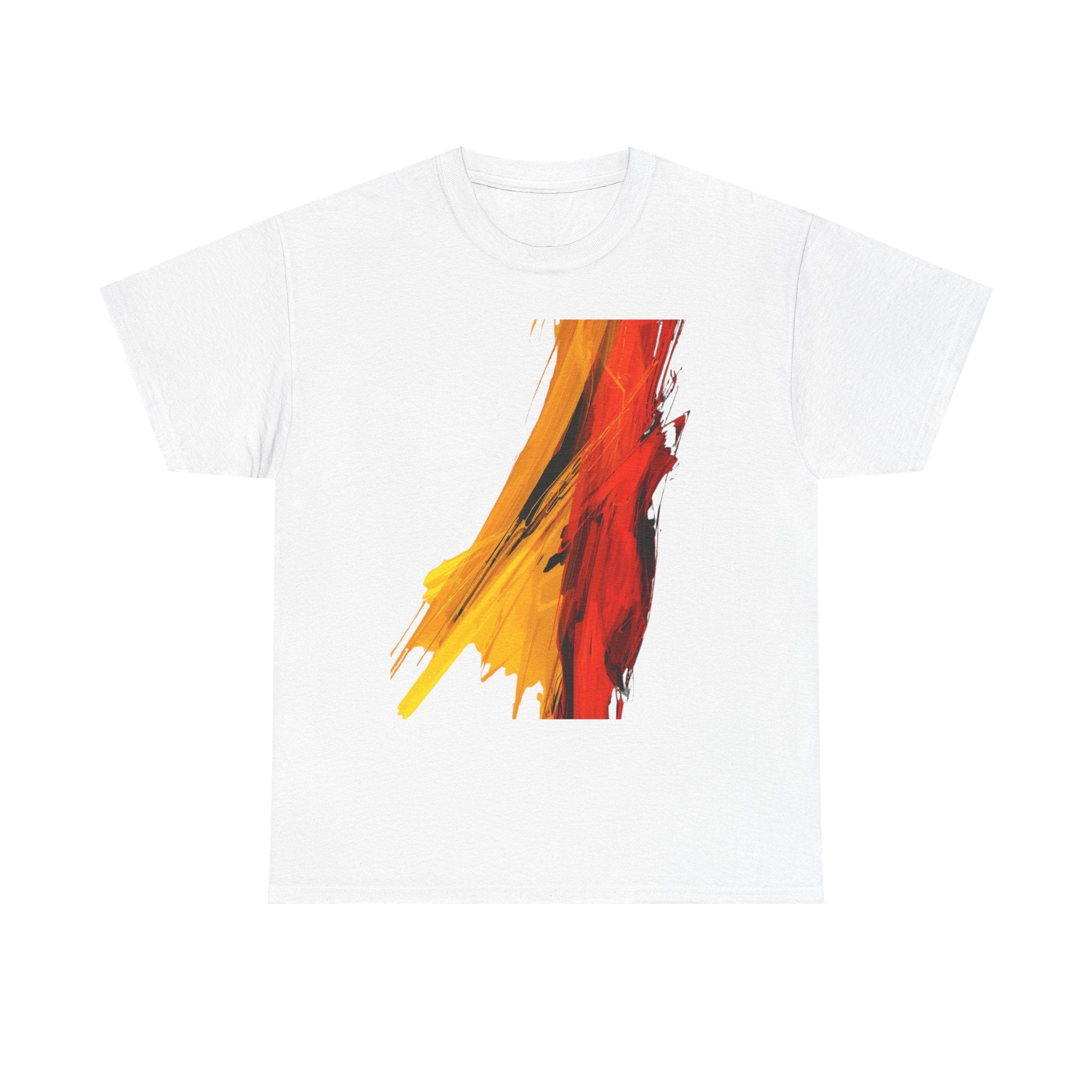Abstract Flame Brushstroke T‑Shirt