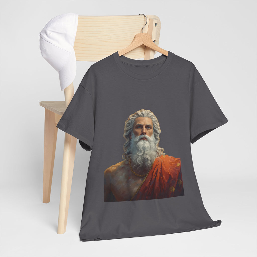God Portrait T-Shirt — Classical Bearded Deity Art Tee