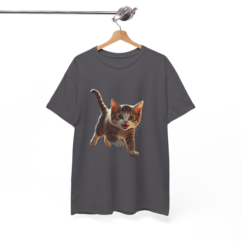 Kitten Graphic Tee — Cute Running Cat T-Shirt for Cat Lovers