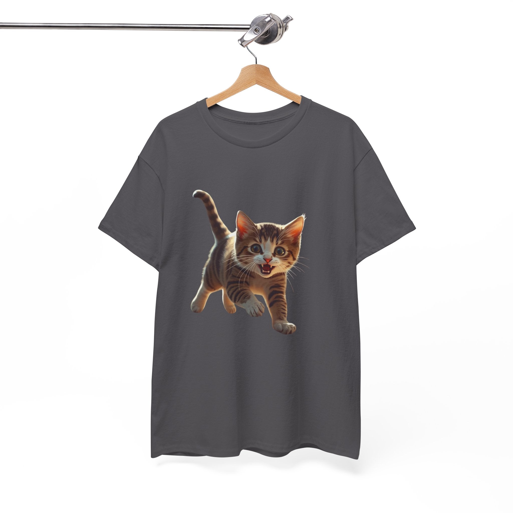 Kitten Graphic Tee — Cute Running Cat T-Shirt for Cat Lovers
