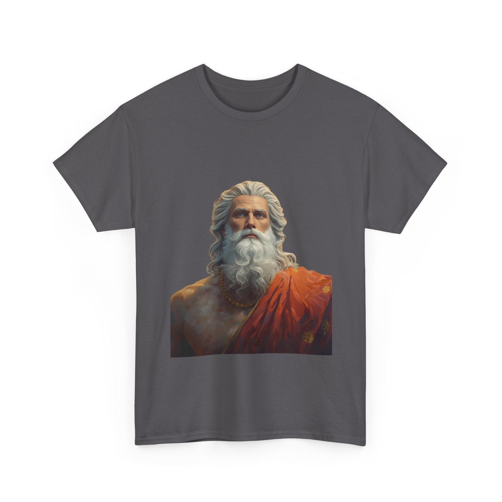 God Portrait T-Shirt — Classical Bearded Deity Art Tee