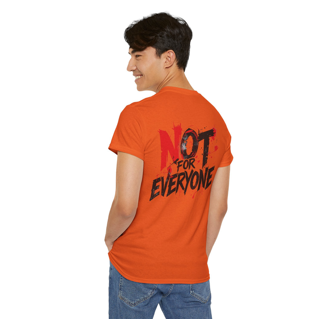 T-Shirt — "Not For Everyone" Graphic Tee (Bold Red & Black)
