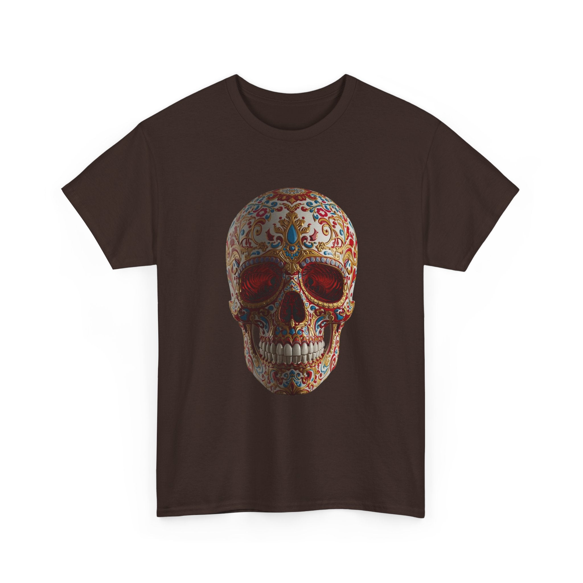 Sugar Skull T-Shirt — Day of the Dead Floral Skull Tee