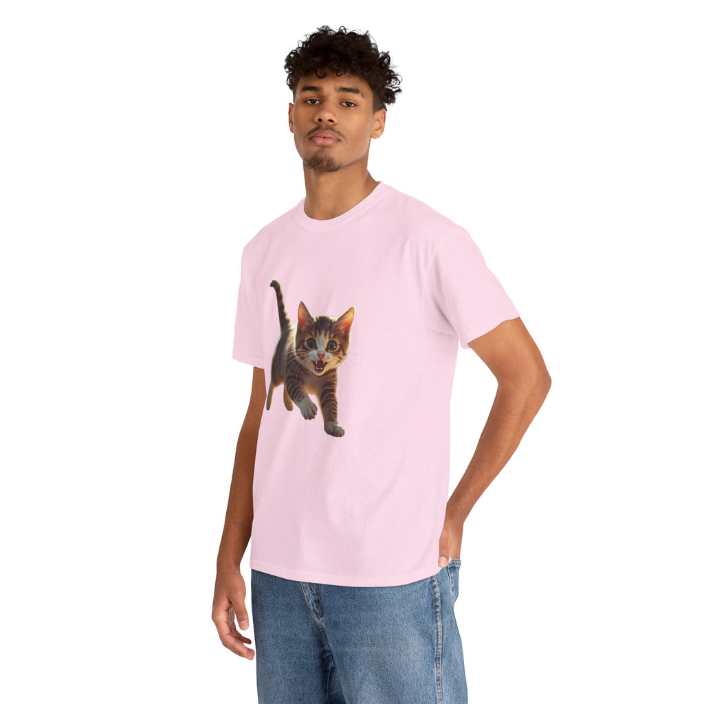 Kitten Graphic Tee — Cute Running Cat T-Shirt for Cat Lovers