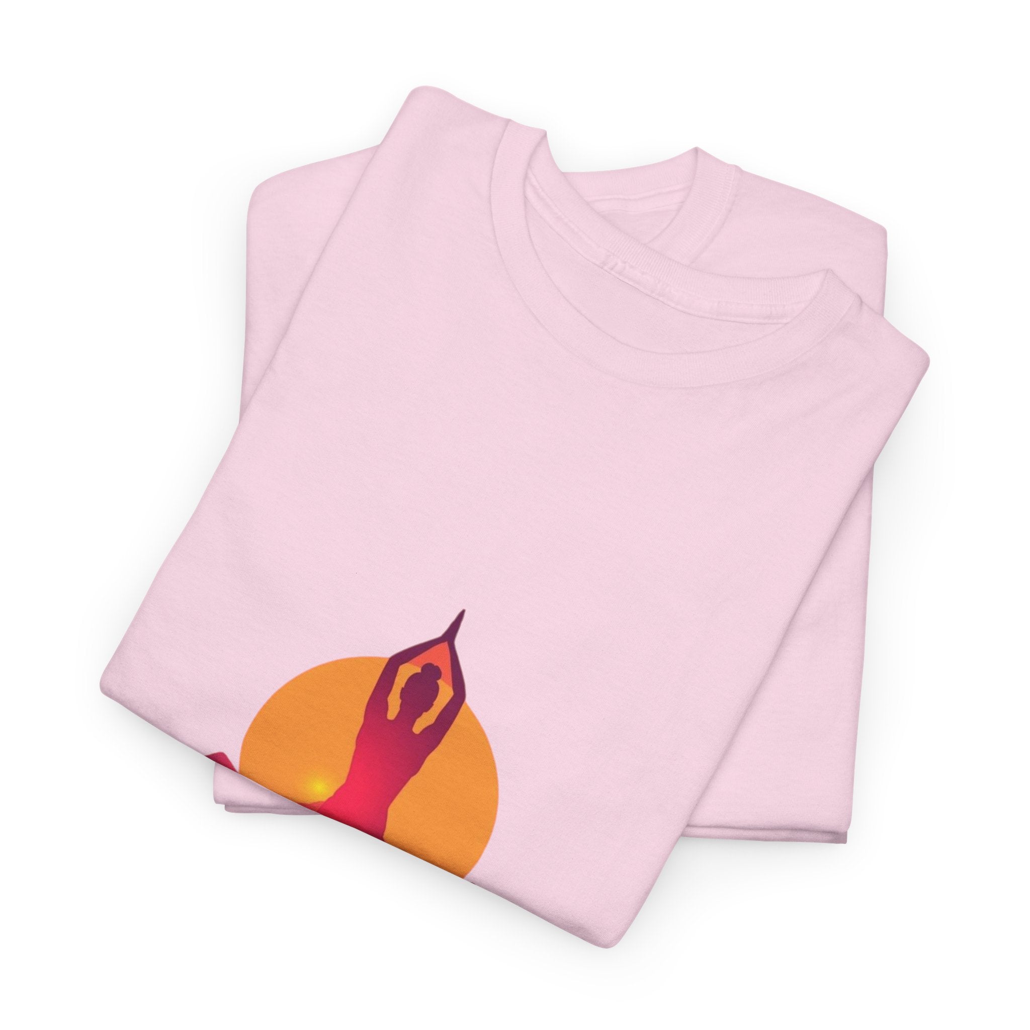 Yoga Sunset Tee — Mountain Sunrise Meditation Graphic T-Shirt
