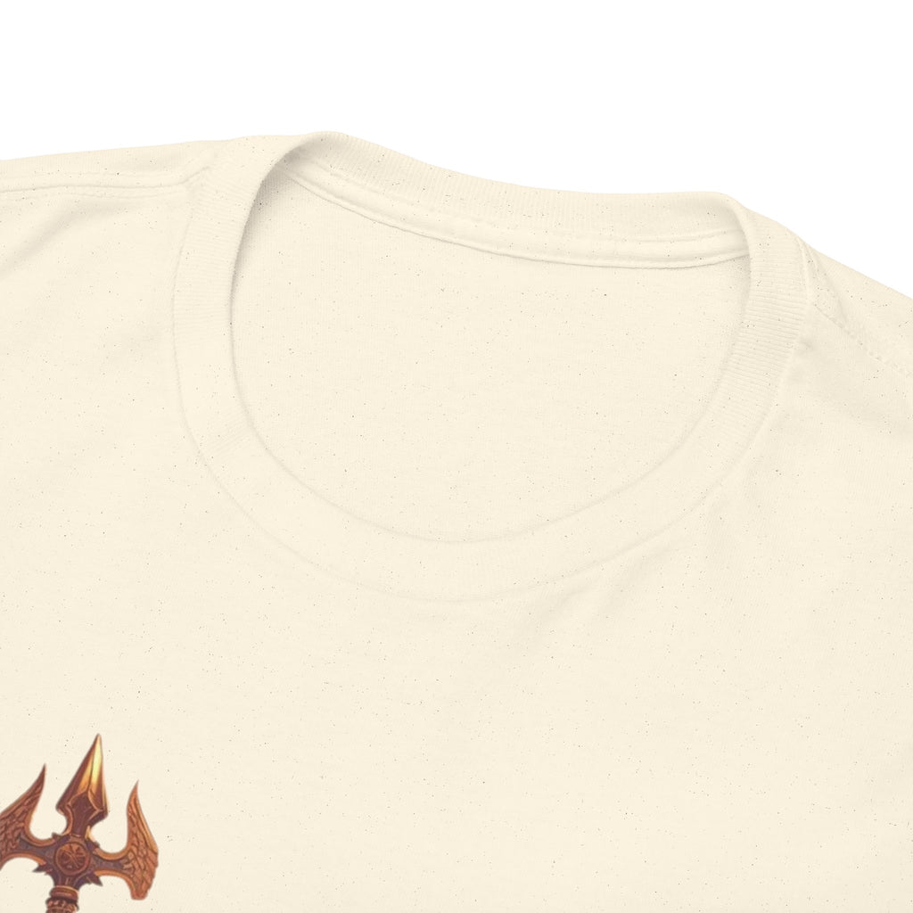 Poseidon Trident Statue T-Shirt — Mythic Sea God Graphic Tee