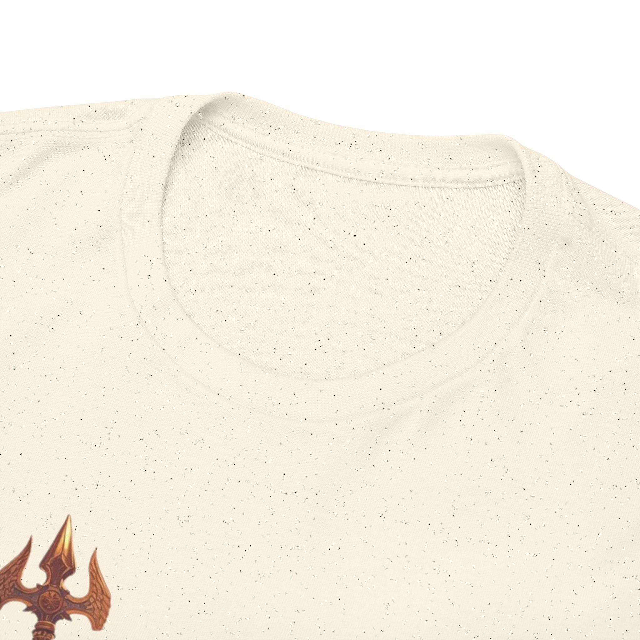 Poseidon Trident Statue T-Shirt — Mythic Sea God Graphic Tee