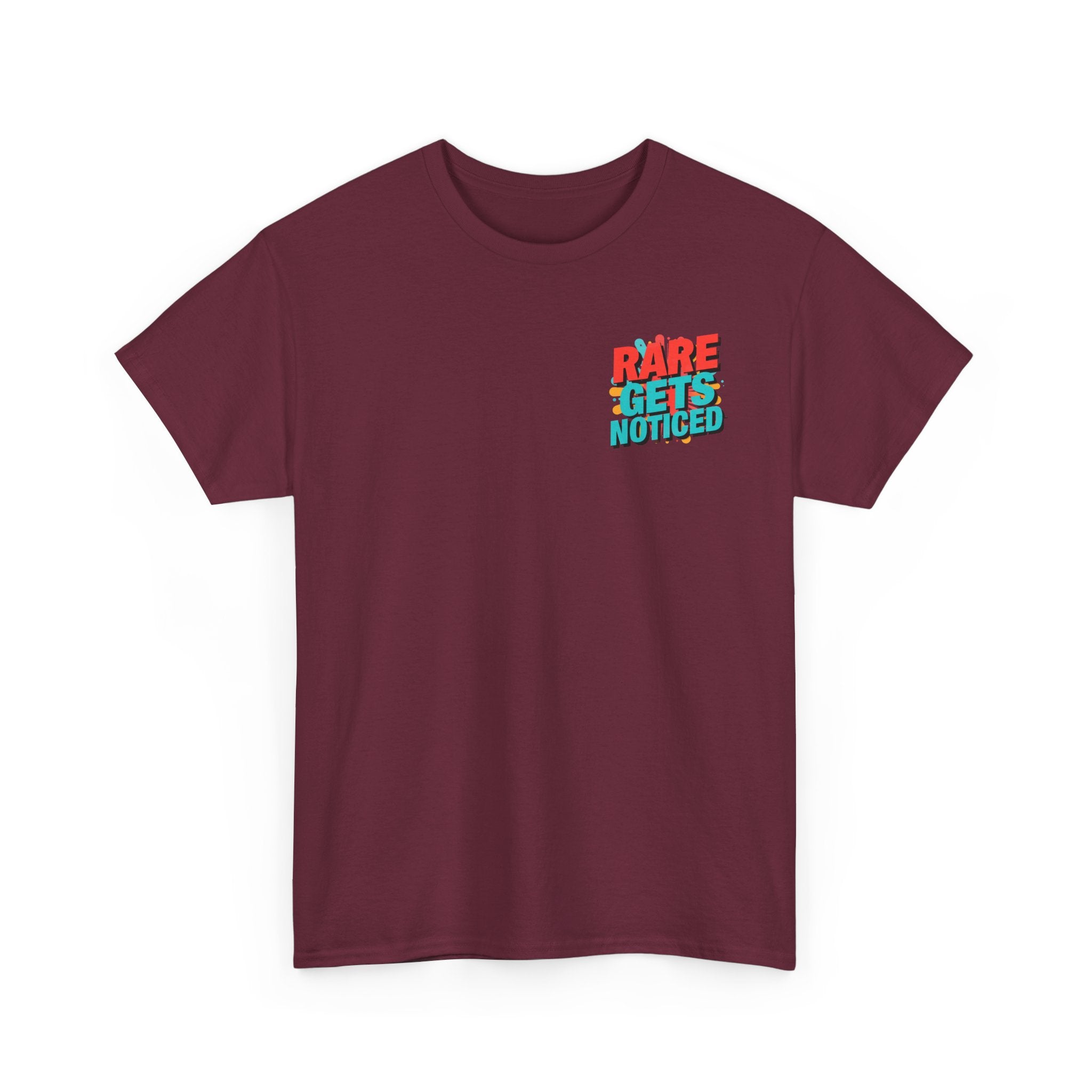 Rare Gets Noticed T-Shirt — Bold Retro Typography Tee