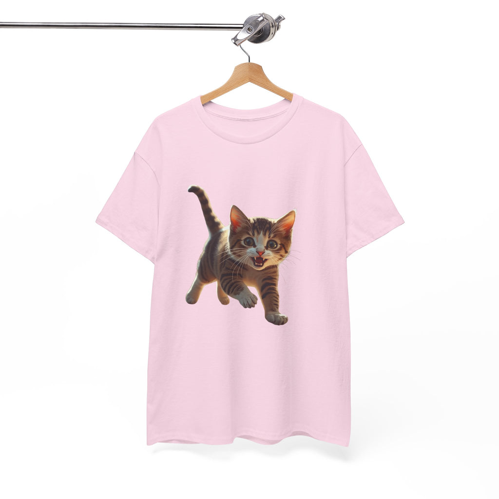 Kitten Graphic Tee — Cute Running Cat T-Shirt for Cat Lovers