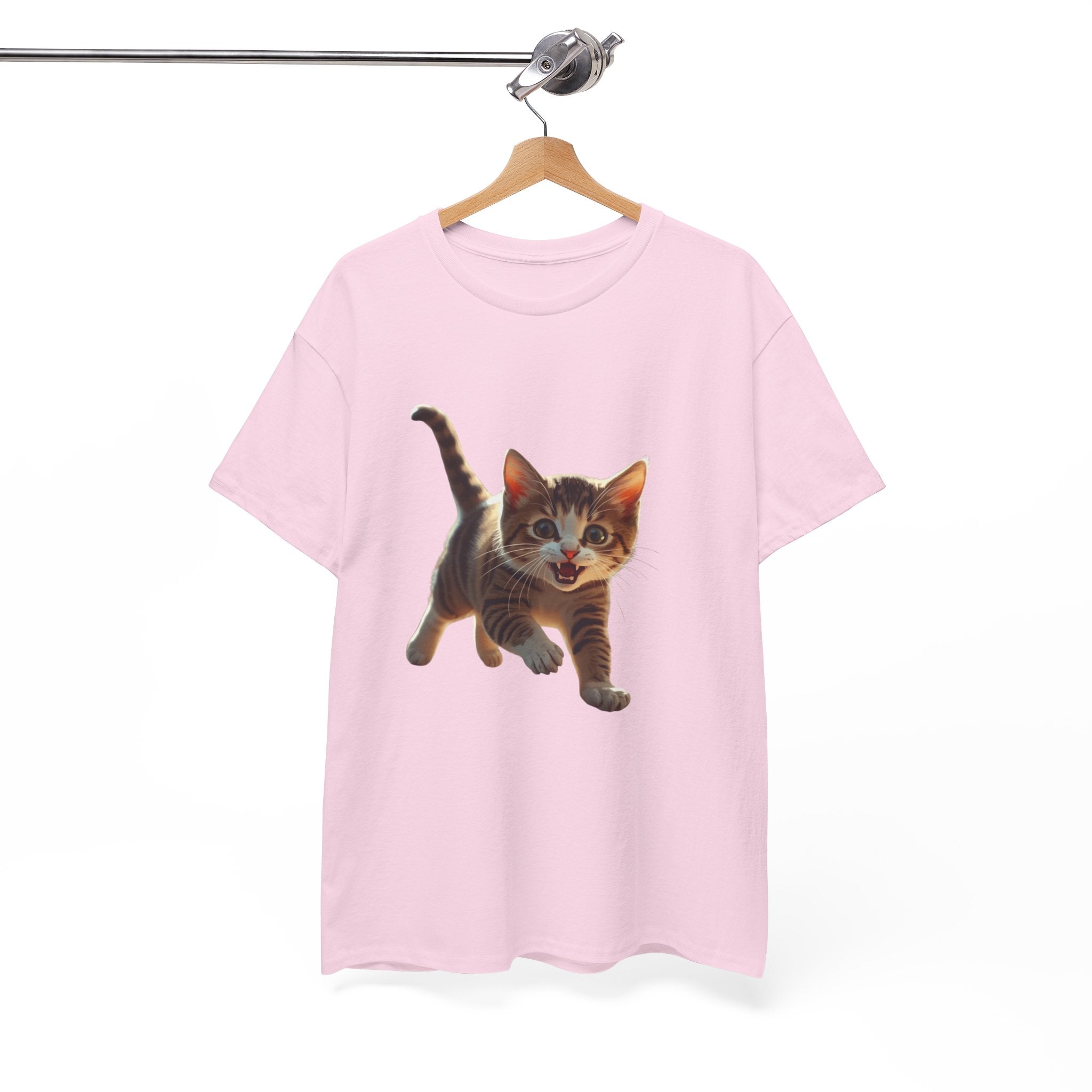 Kitten Graphic Tee — Cute Running Cat T-Shirt for Cat Lovers