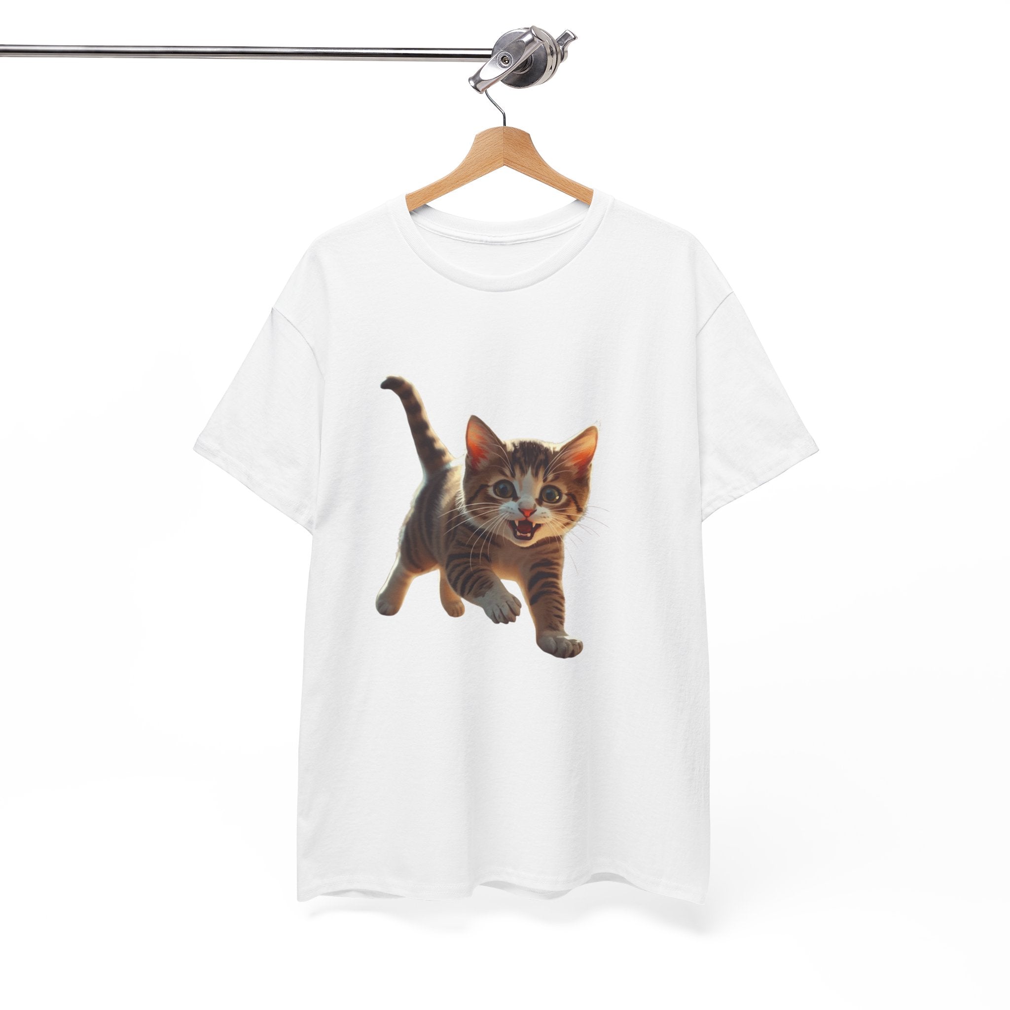 Kitten Graphic Tee — Cute Running Cat T-Shirt for Cat Lovers
