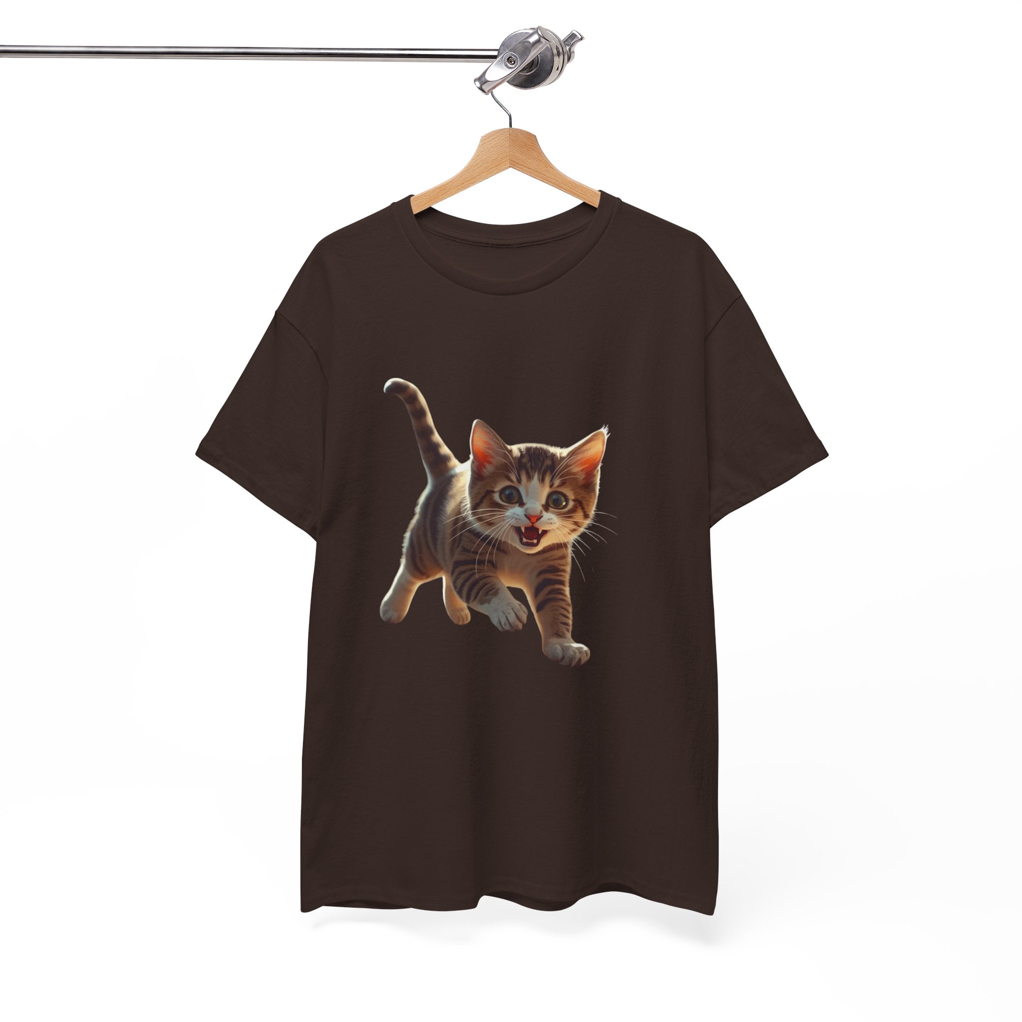 Kitten Graphic Tee — Cute Running Cat T-Shirt for Cat Lovers