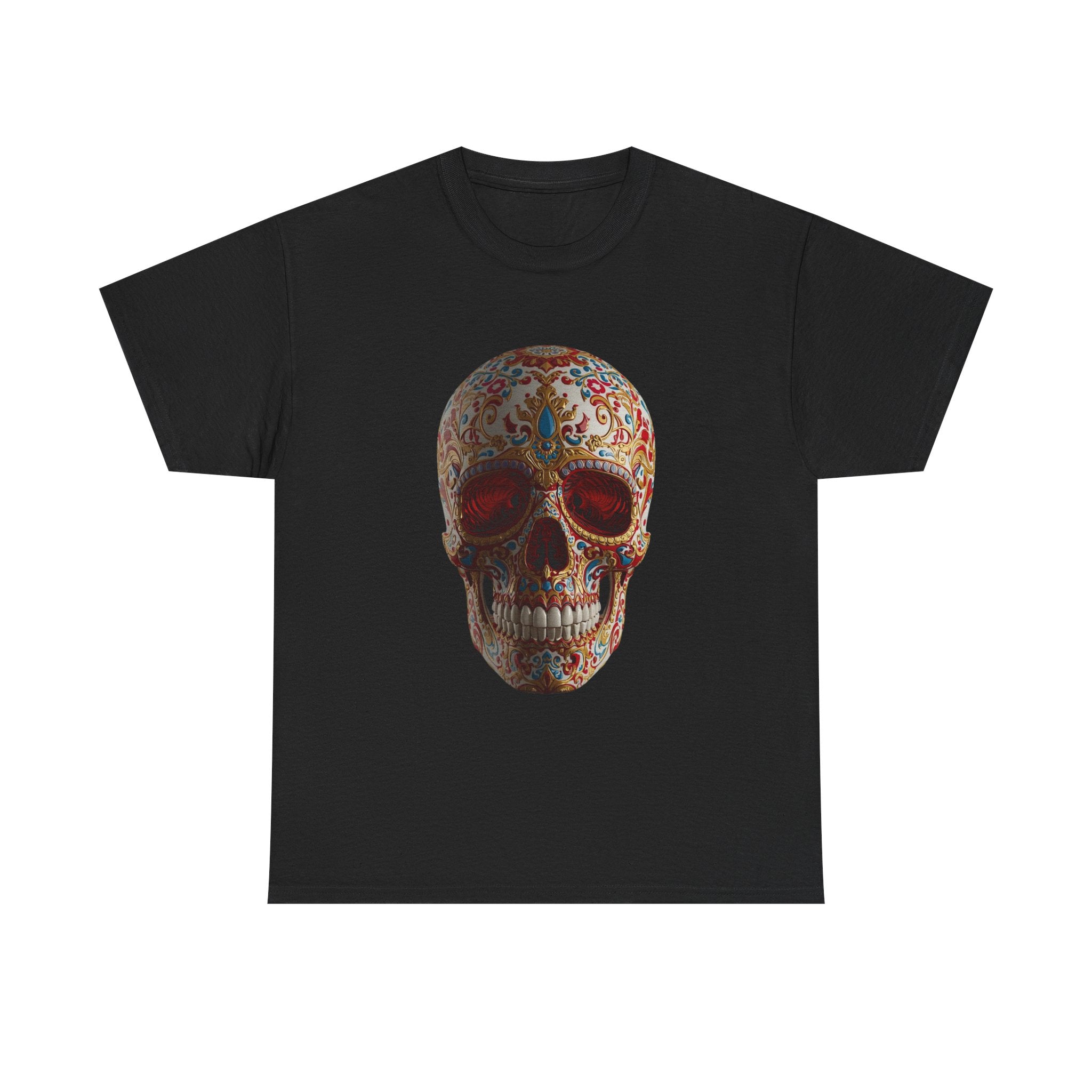 Sugar Skull T-Shirt — Day of the Dead Floral Skull Tee