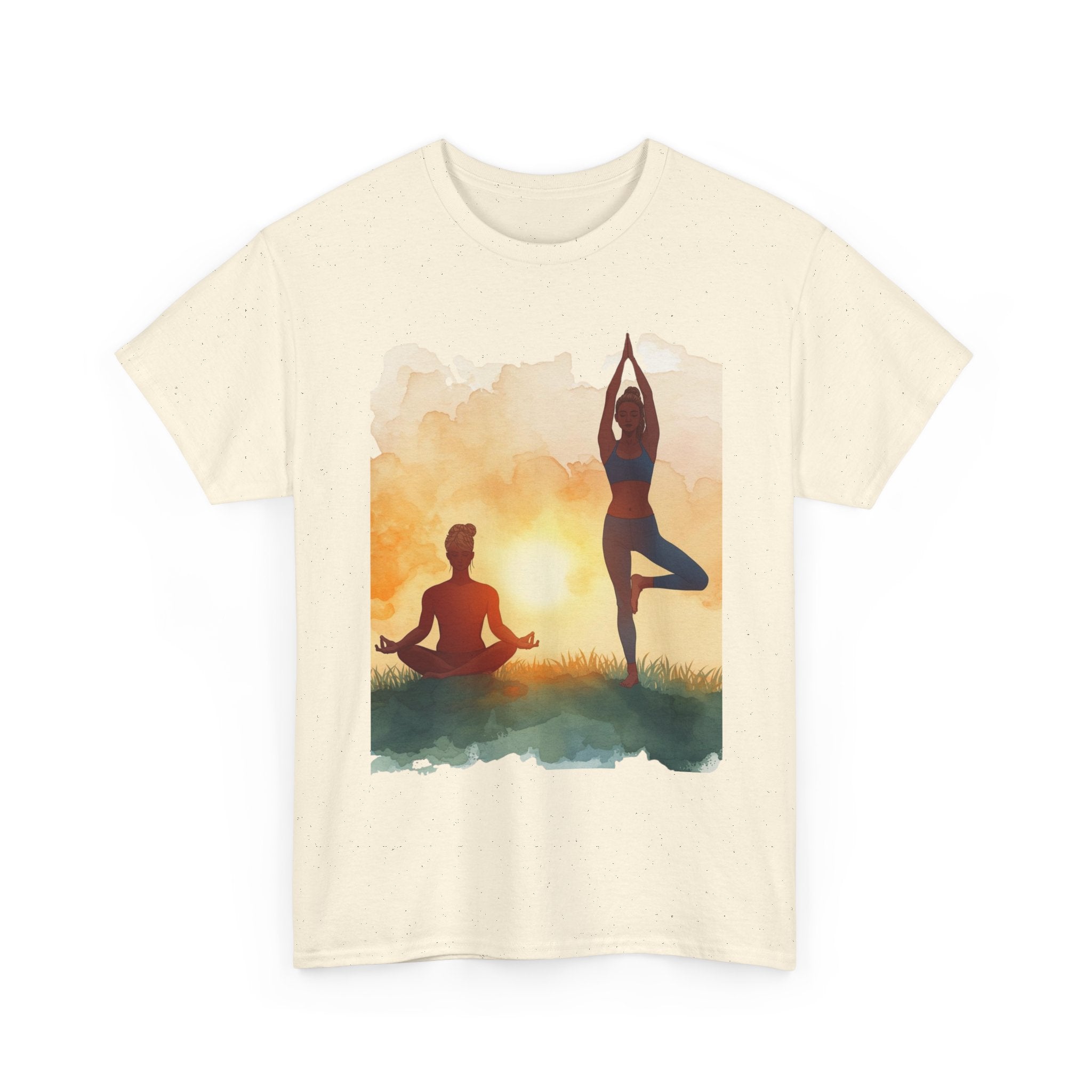 Yoga Sunset Tee — Meditation & Balance T-Shirt