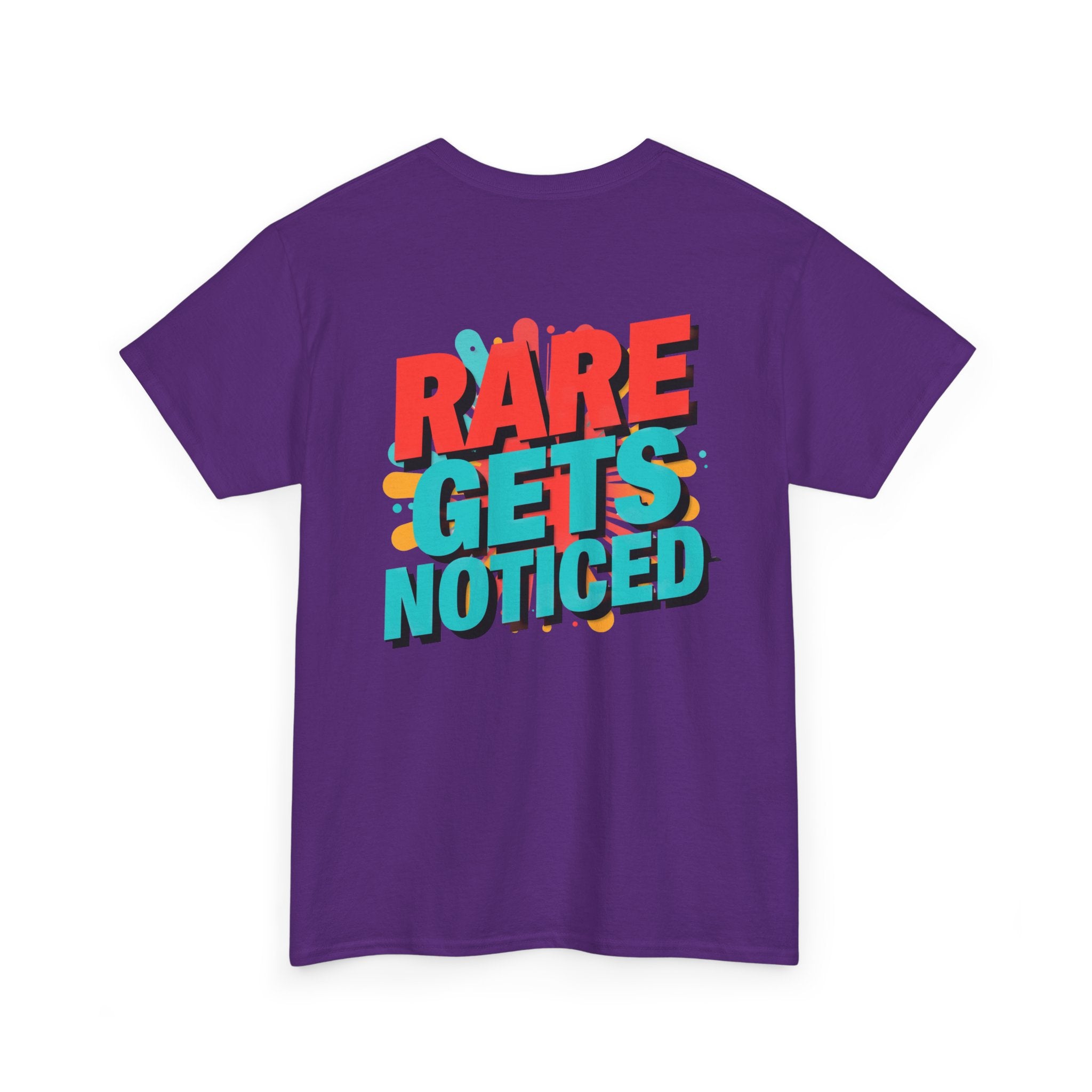 Rare Gets Noticed T-Shirt — Bold Retro Typography Tee