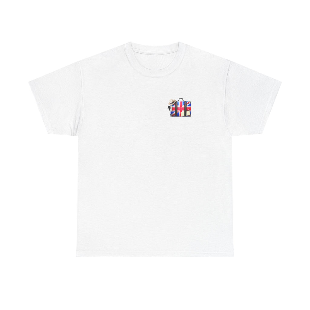 Travel Tee — Union Jack Suitcase Graphic T-Shirt