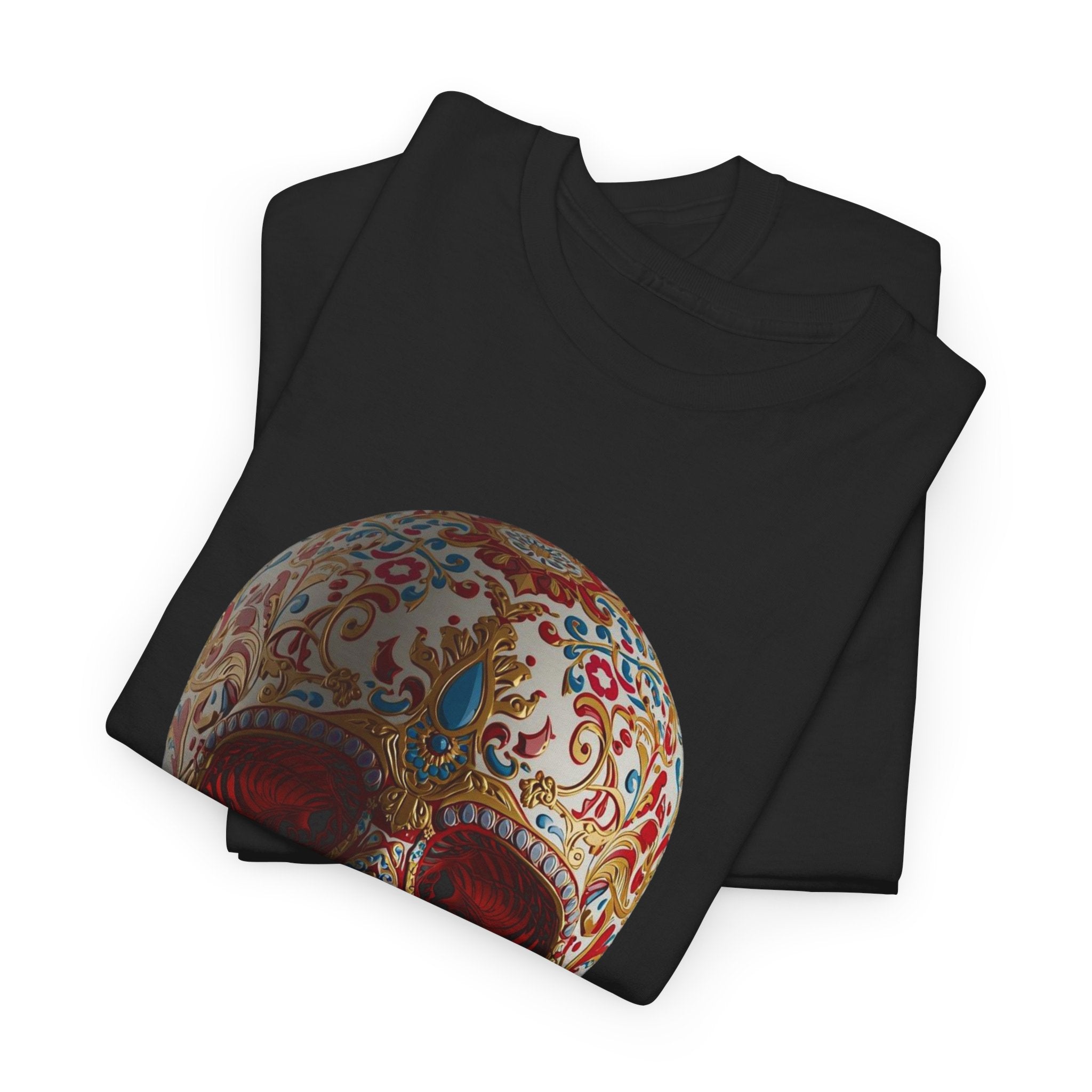 Sugar Skull T-Shirt — Day of the Dead Floral Skull Tee