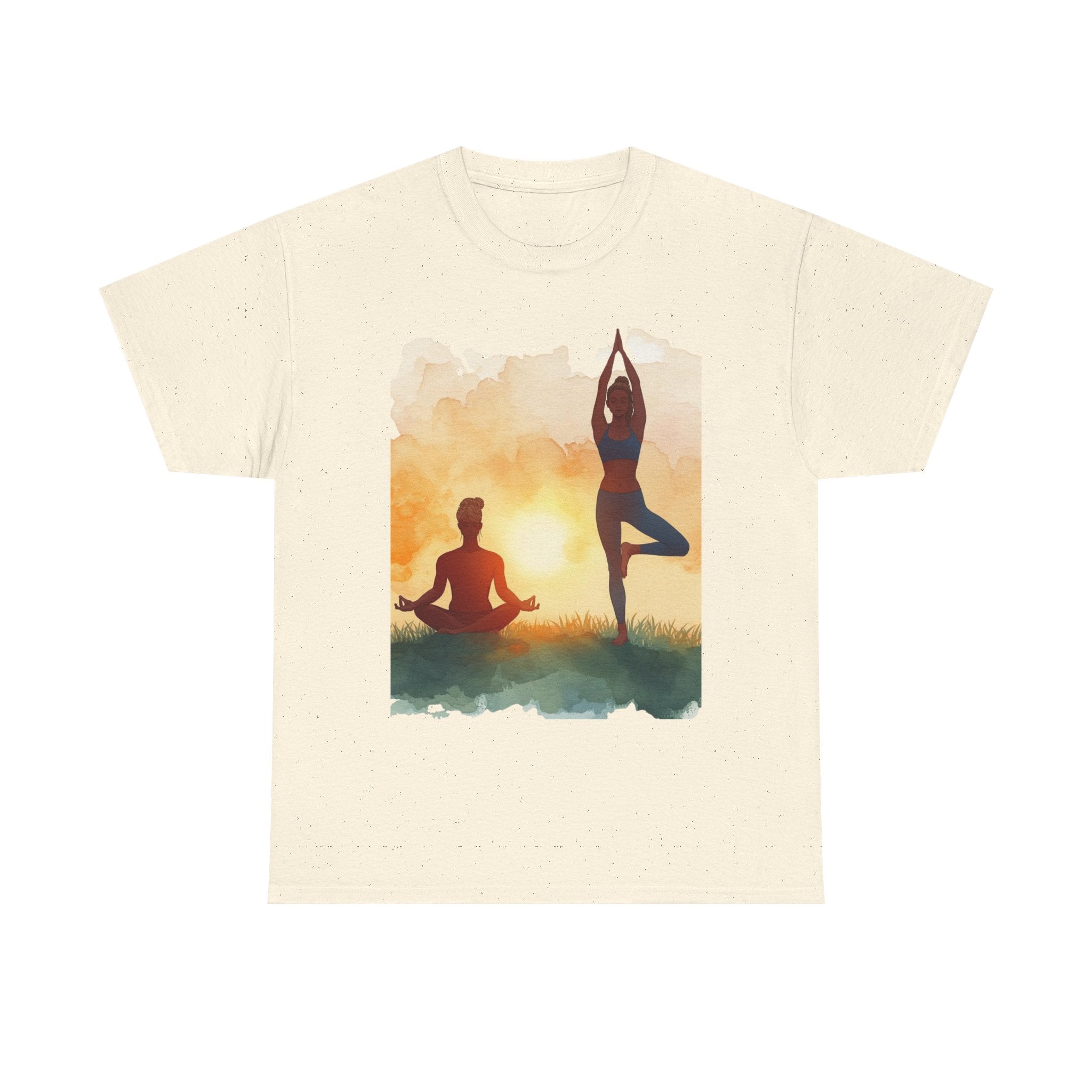 Yoga Sunset Tee — Meditation & Balance T-Shirt