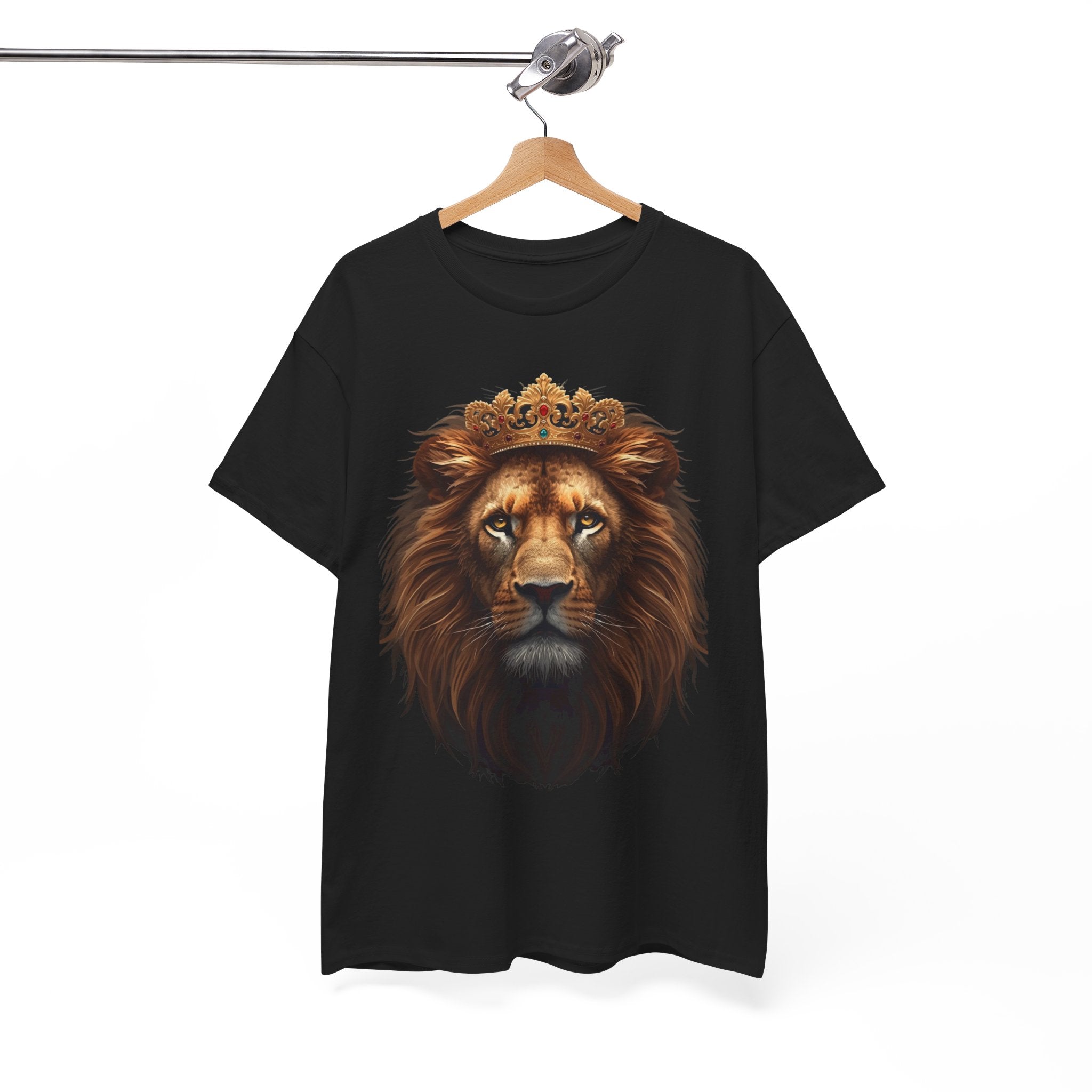Lion King Crown T-Shirt — Regal Lion Face Graphic Tee