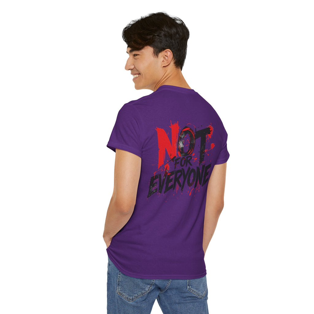 T-Shirt — "Not For Everyone" Graphic Tee (Bold Red & Black)