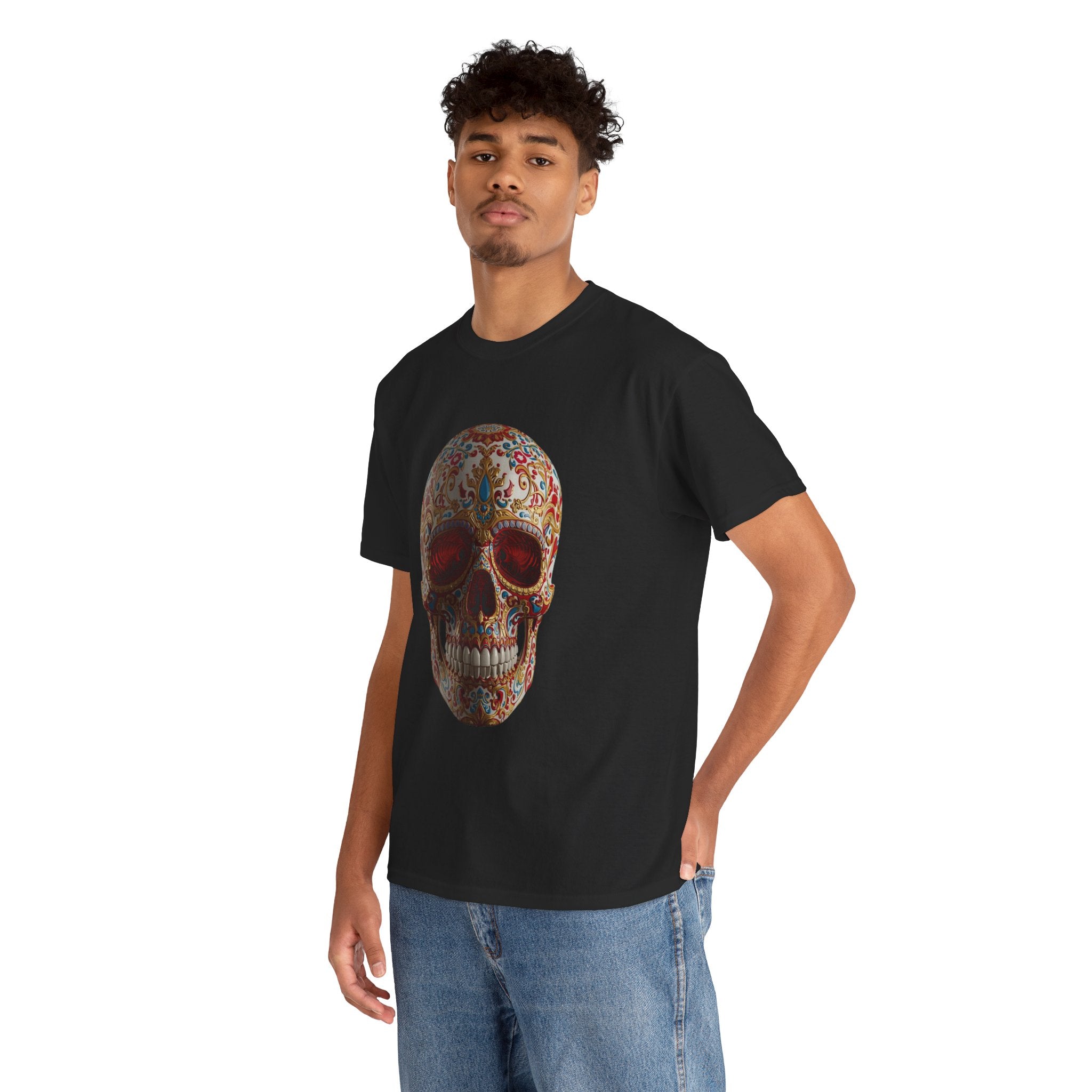 Sugar Skull T-Shirt — Day of the Dead Floral Skull Tee