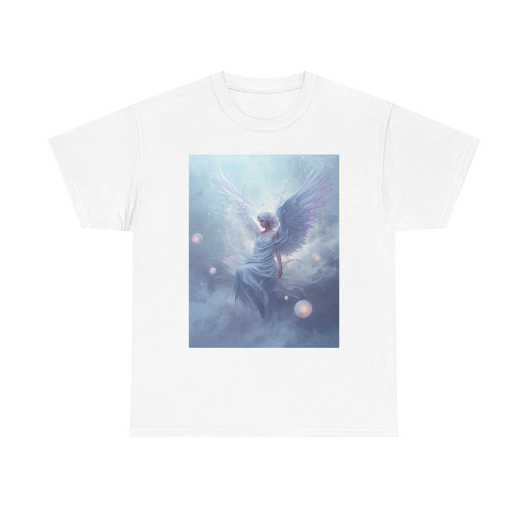 Angelic Wings T-Shirt – Ethereal Guardian Angel Art Tee
