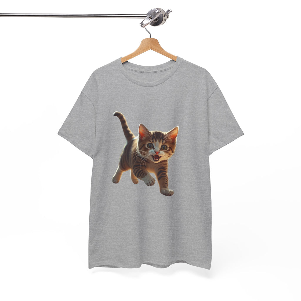 Kitten Graphic Tee — Cute Running Cat T-Shirt for Cat Lovers