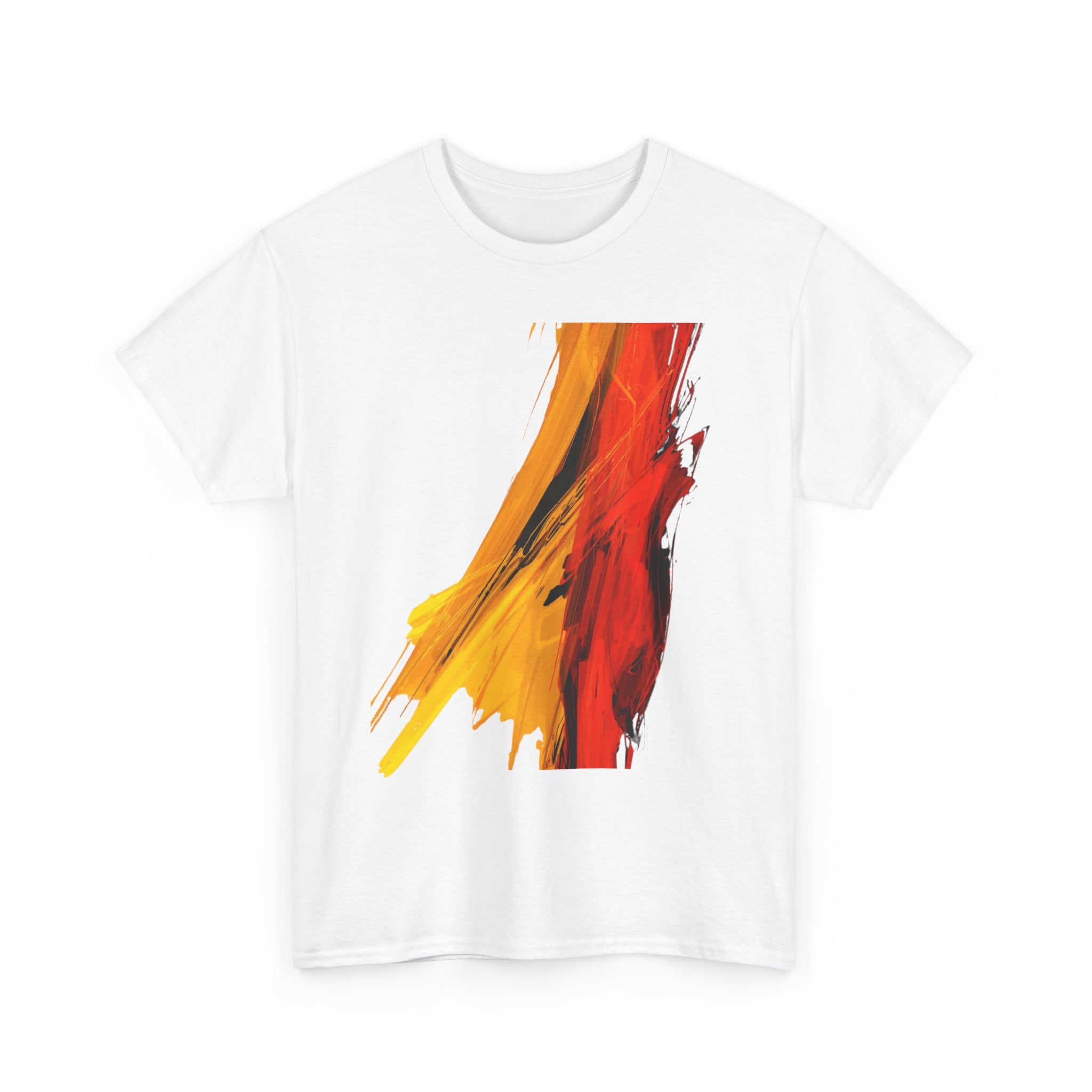 Abstract Flame Brushstroke T‑Shirt