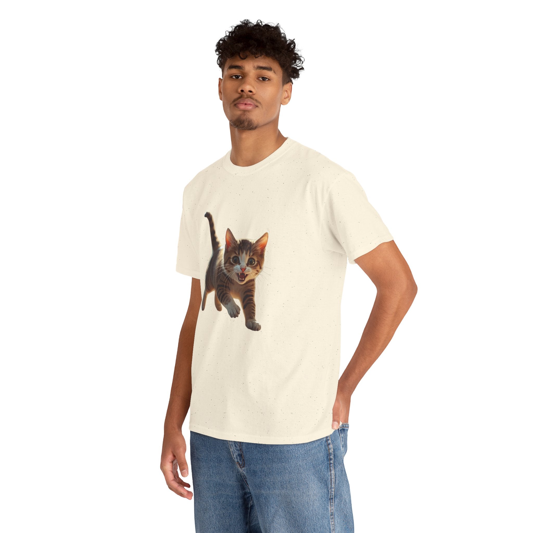 Kitten Graphic Tee — Cute Running Cat T-Shirt for Cat Lovers