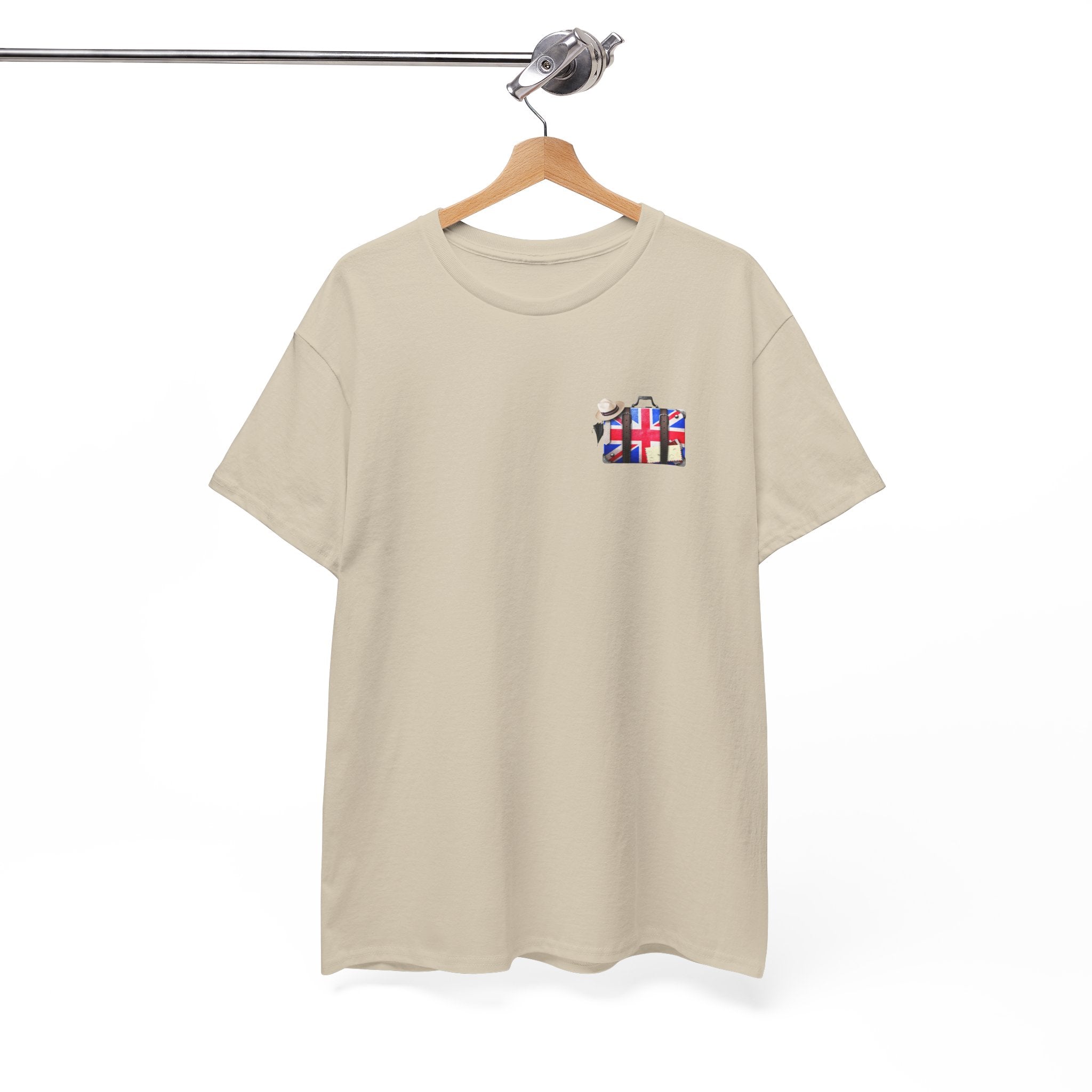 Travel Tee — Union Jack Suitcase Graphic T-Shirt