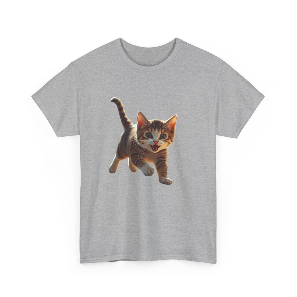 Kitten Graphic Tee — Cute Running Cat T-Shirt for Cat Lovers