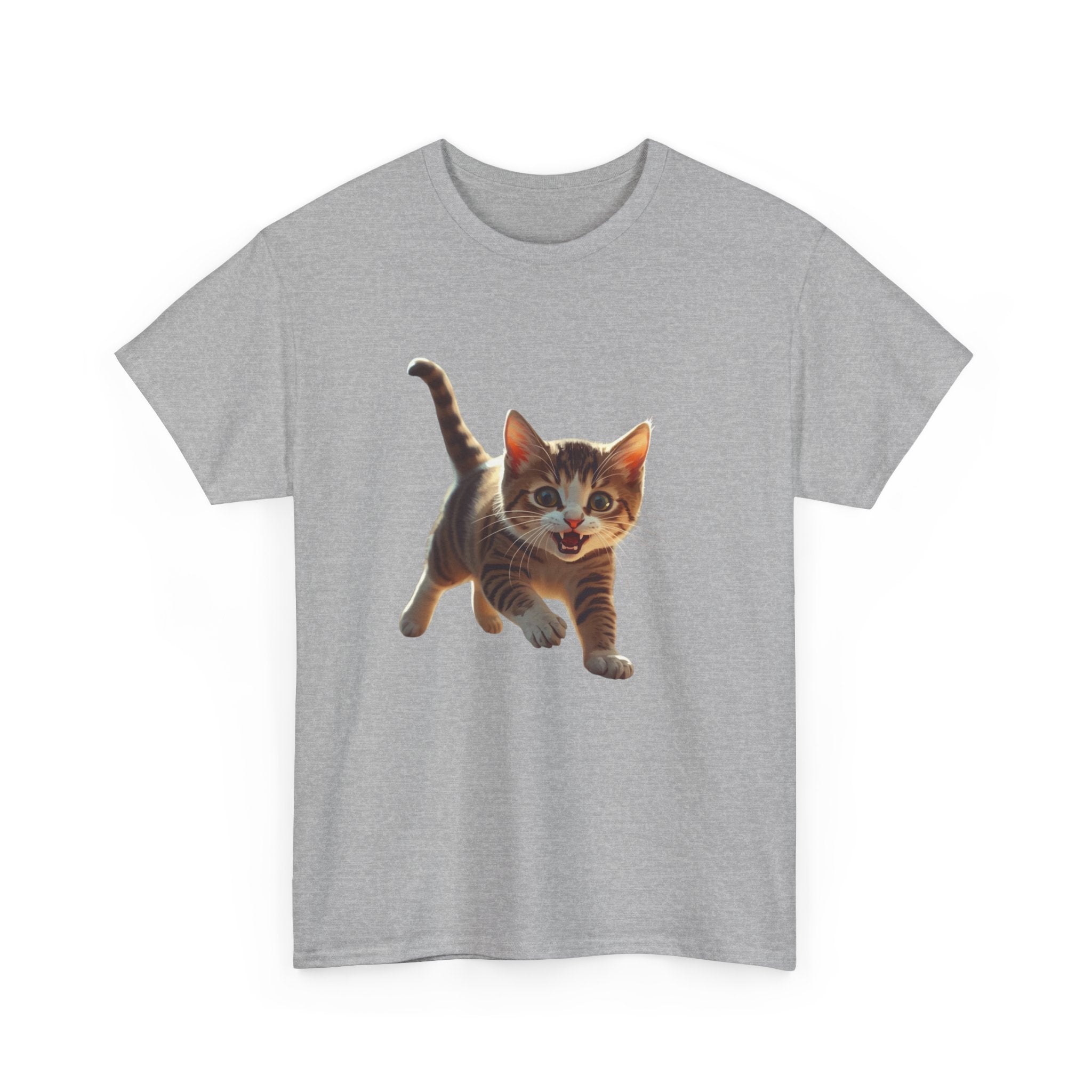 Kitten Graphic Tee — Cute Running Cat T-Shirt for Cat Lovers