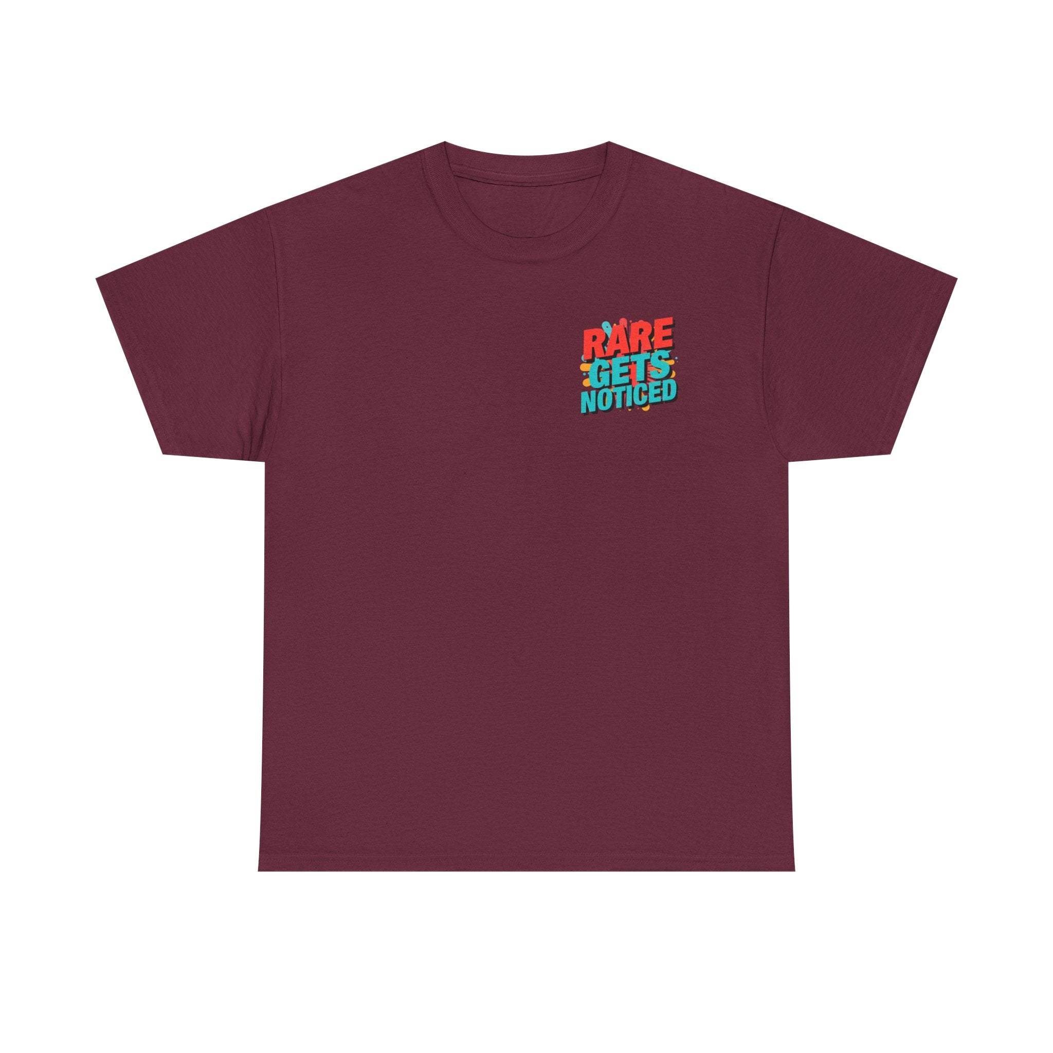 Rare Gets Noticed T-Shirt — Bold Retro Typography Tee