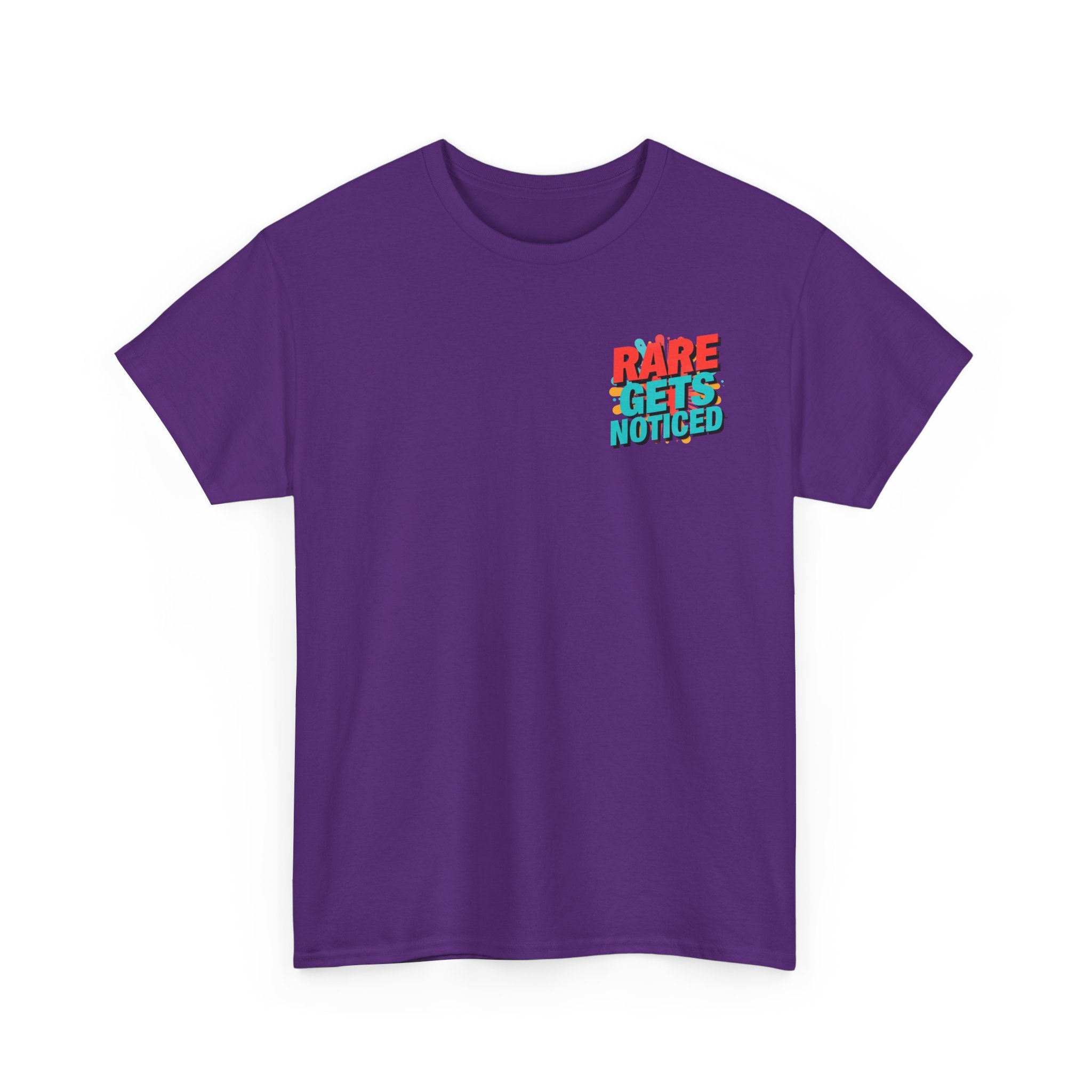 Rare Gets Noticed T-Shirt — Bold Retro Typography Tee