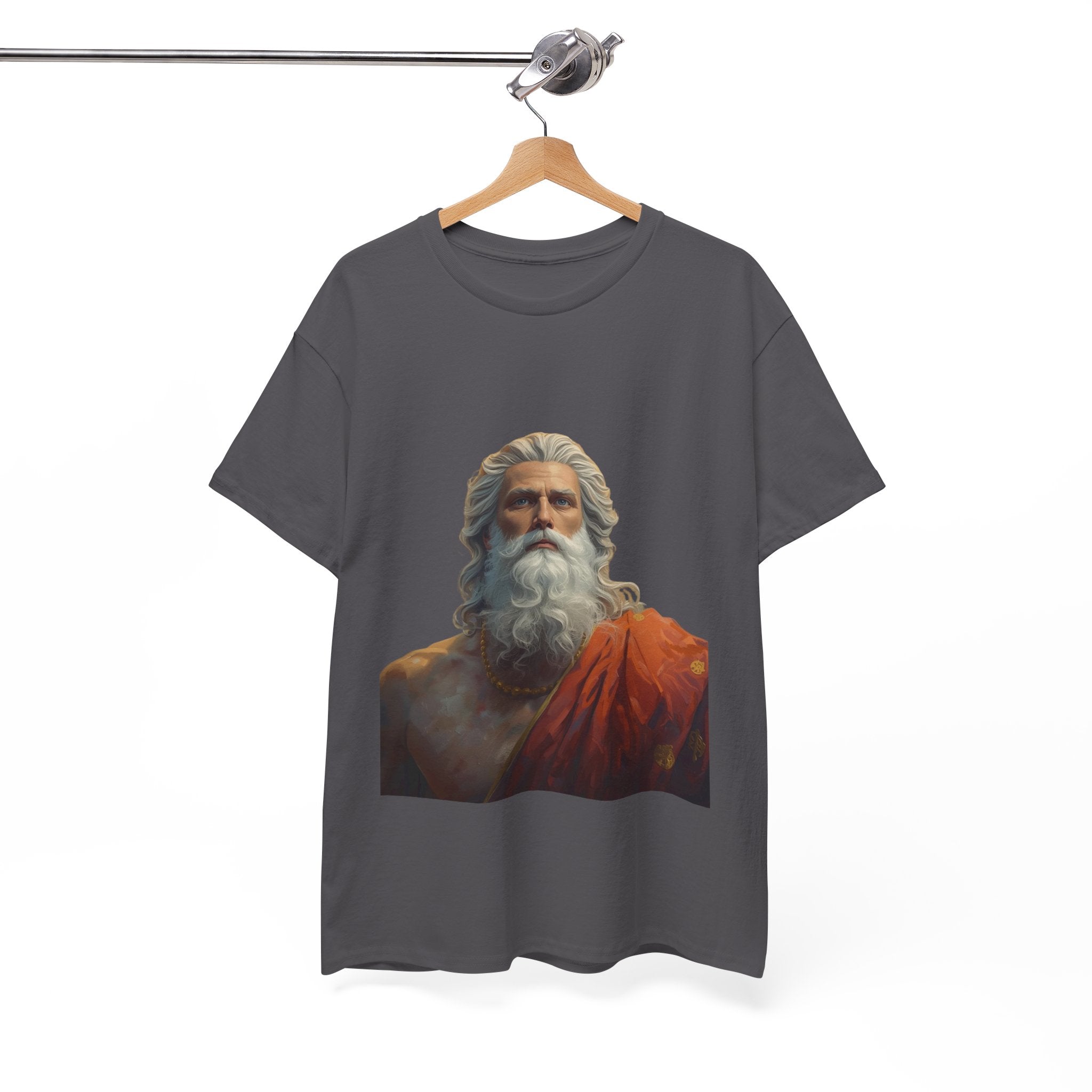 God Portrait T-Shirt — Classical Bearded Deity Art Tee
