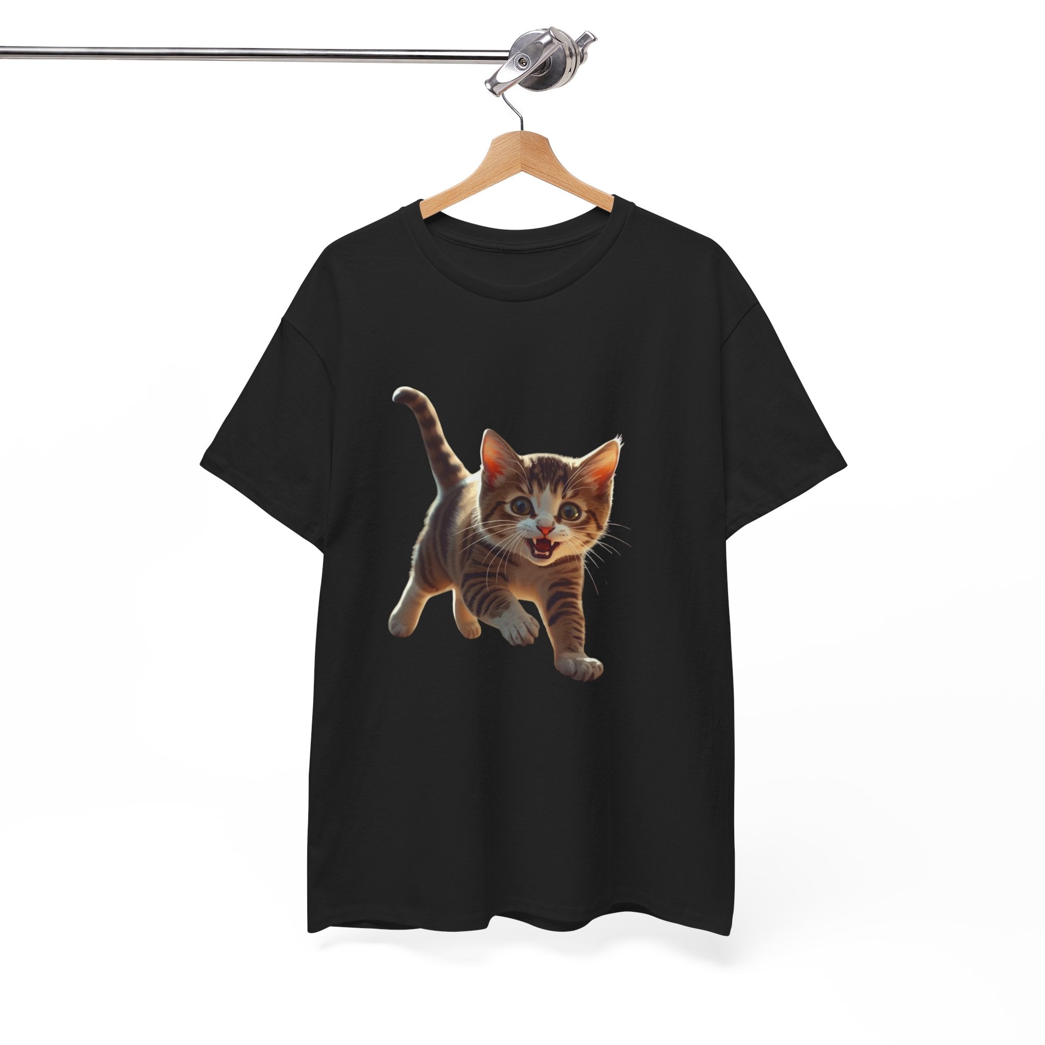 Kitten Graphic Tee — Cute Running Cat T-Shirt for Cat Lovers