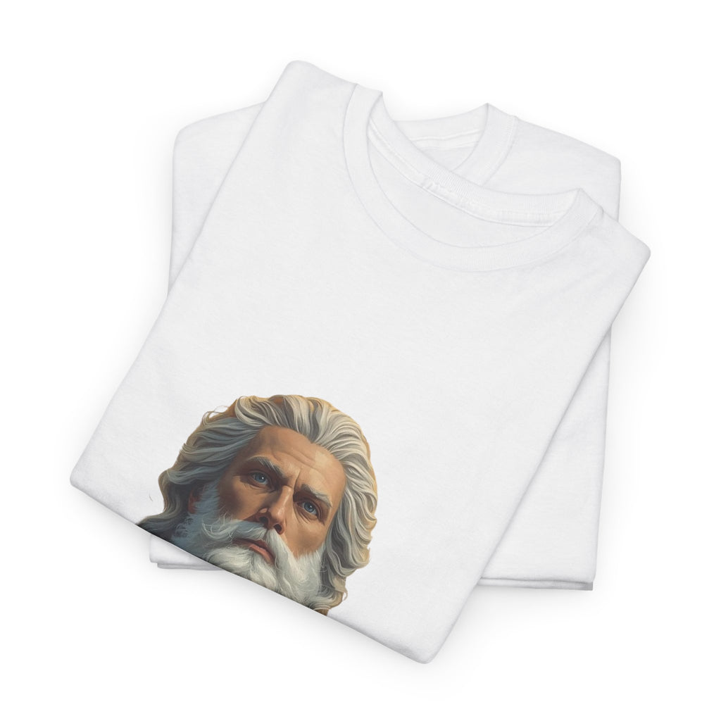 God Portrait T-Shirt — Classical Bearded Deity Art Tee