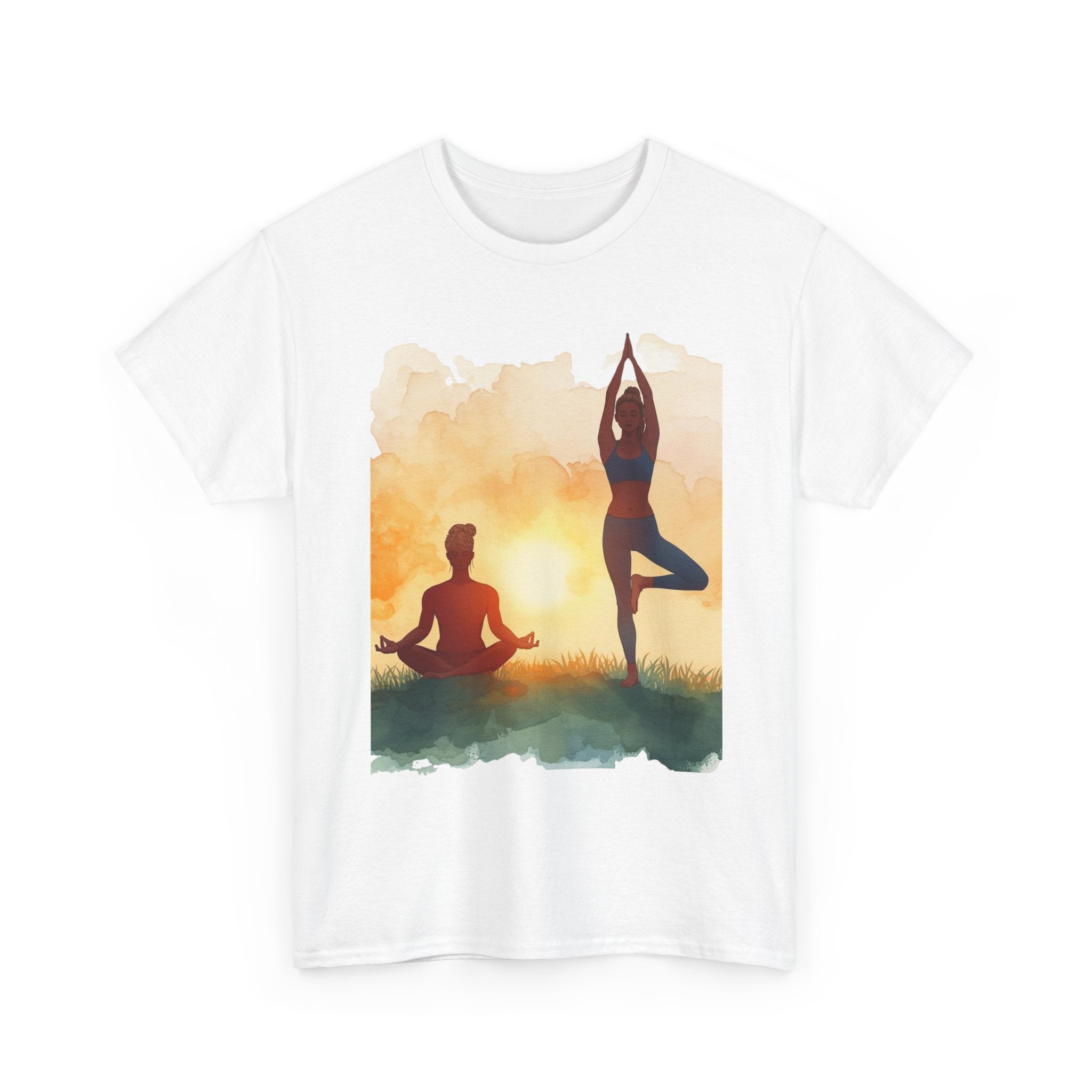 Yoga Sunset Tee — Meditation & Balance T-Shirt