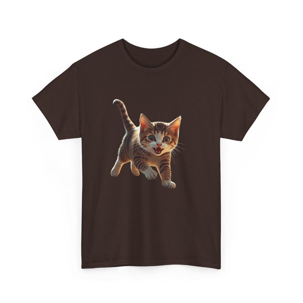 Kitten Graphic Tee — Cute Running Cat T-Shirt for Cat Lovers