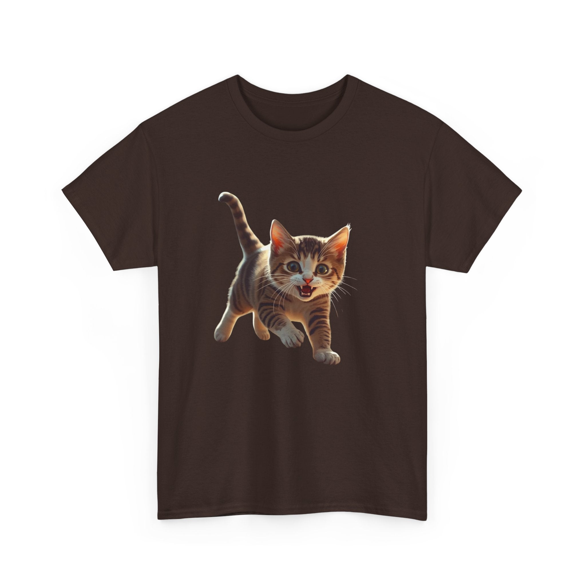 Kitten Graphic Tee — Cute Running Cat T-Shirt for Cat Lovers