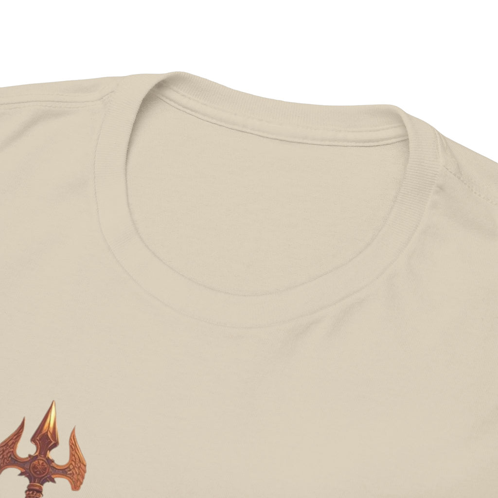 Poseidon Trident Statue T-Shirt — Mythic Sea God Graphic Tee