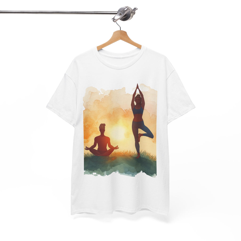 Yoga Sunset Tee — Meditation & Balance T-Shirt
