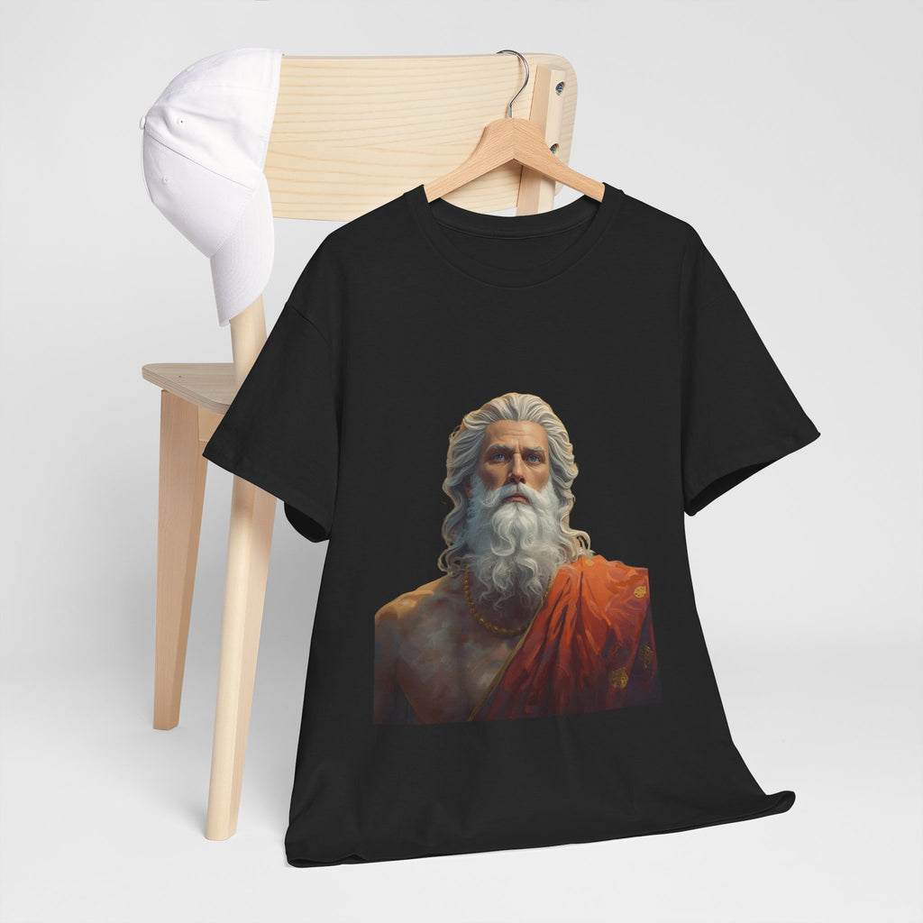 God Portrait T-Shirt — Classical Bearded Deity Art Tee