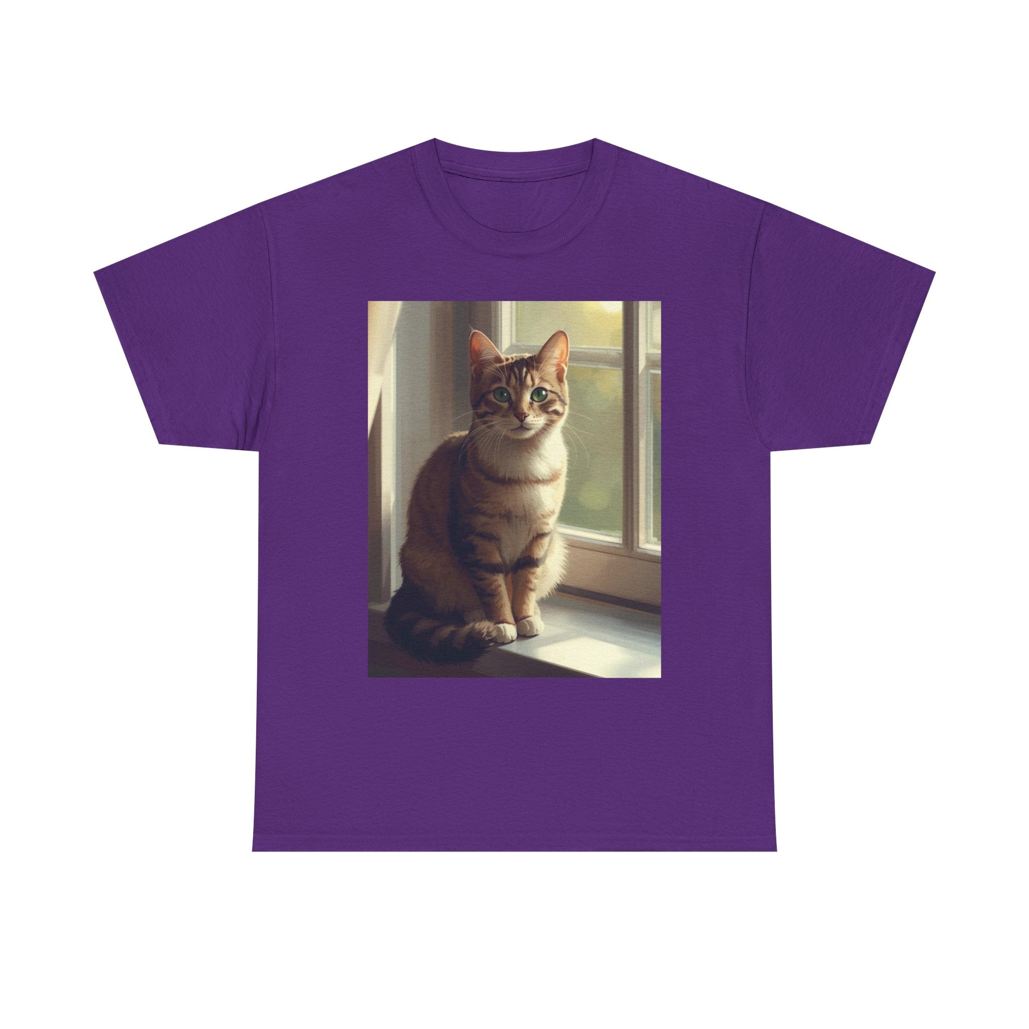 Cat Window Portrait T-Shirt