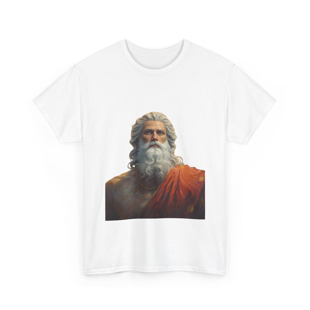 God Portrait T-Shirt — Classical Bearded Deity Art Tee