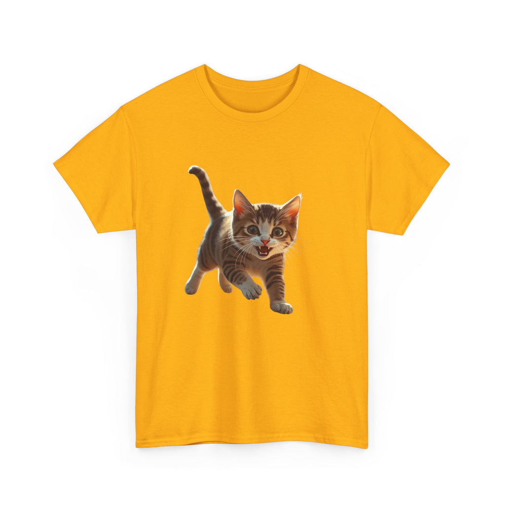 Kitten Graphic Tee — Cute Running Cat T-Shirt for Cat Lovers
