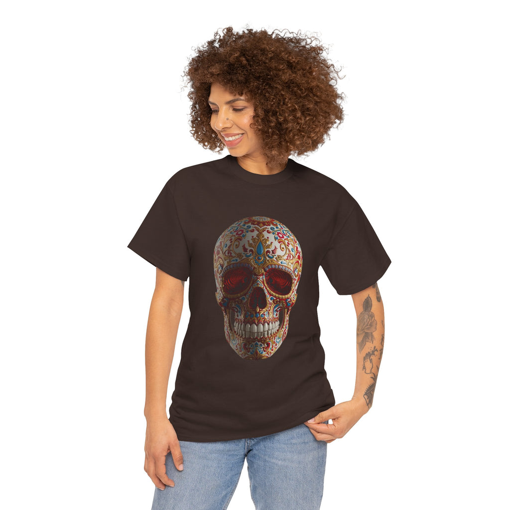 Sugar Skull T-Shirt — Day of the Dead Floral Skull Tee